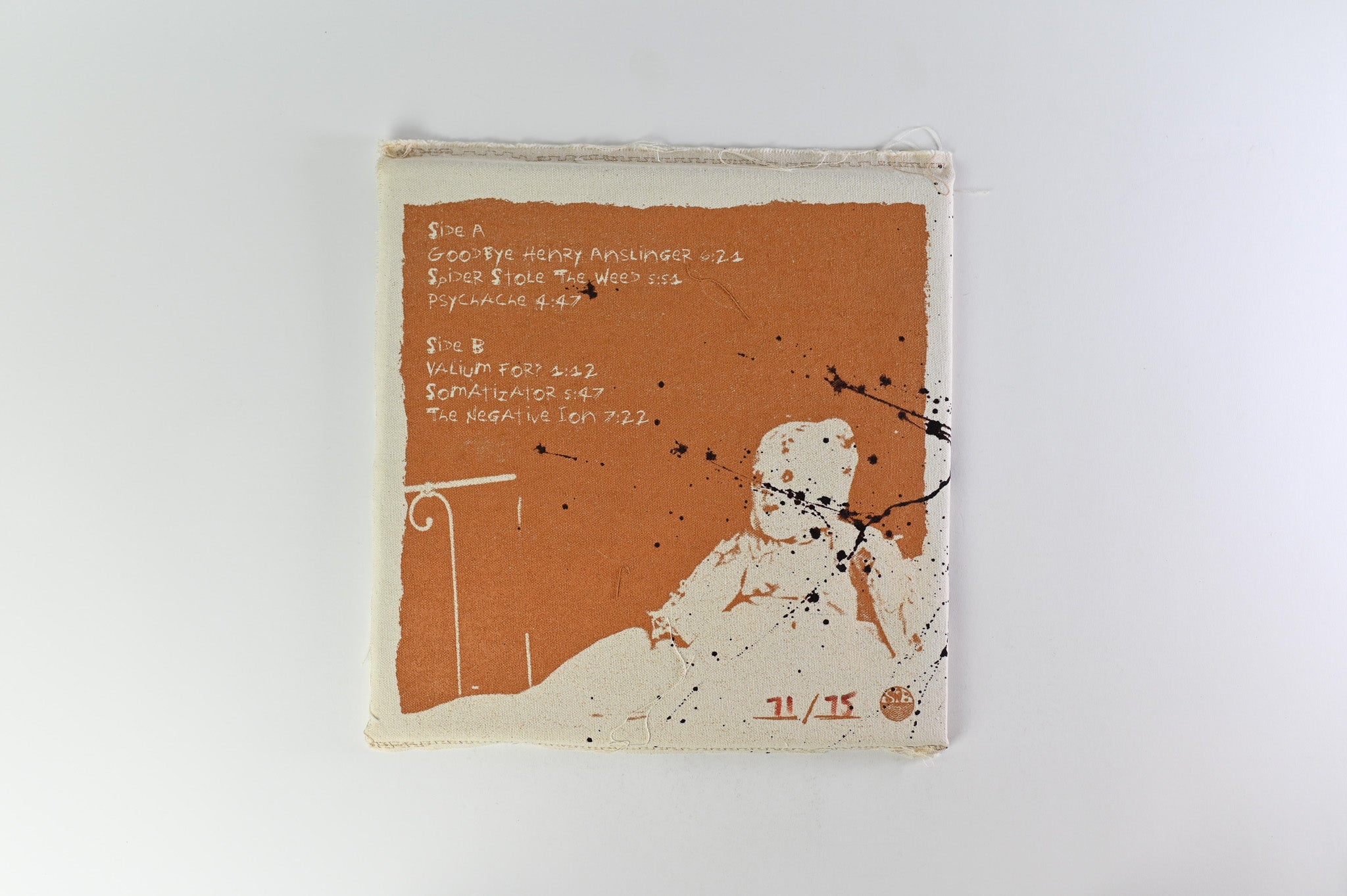 Curse The Son - Psychache on STB Ltd Numbered Die Hard Black And Bone With Blood Splatter Vinyl