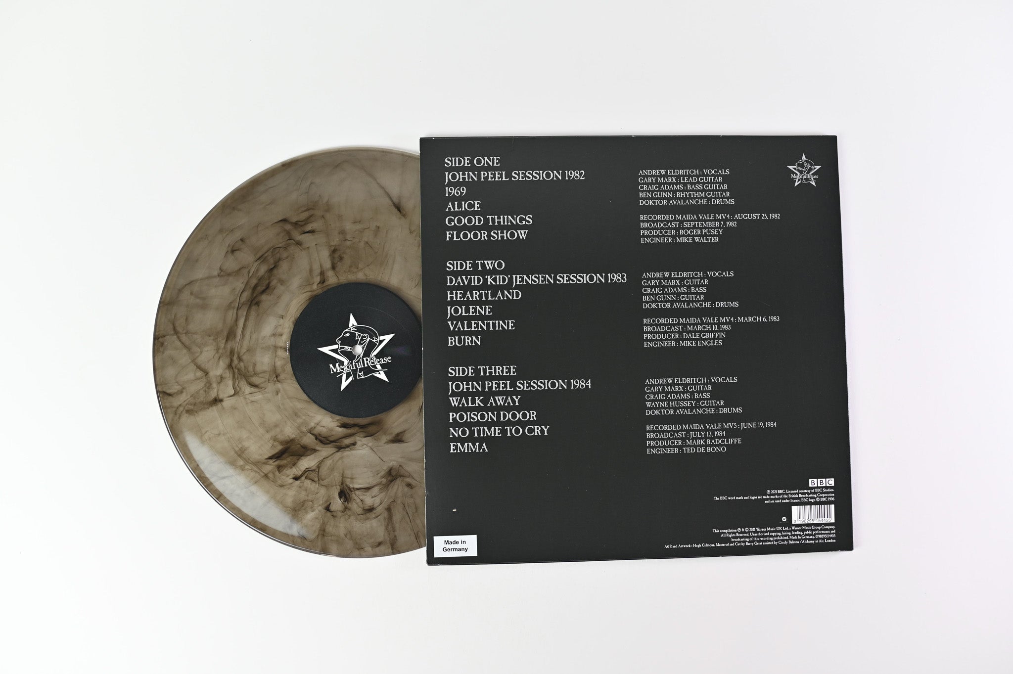 The Sisters Of Mercy - BBC Sessions 1982-1984 on BBC Ltd RSD 2021 Grey & Black Smokey Vinyl