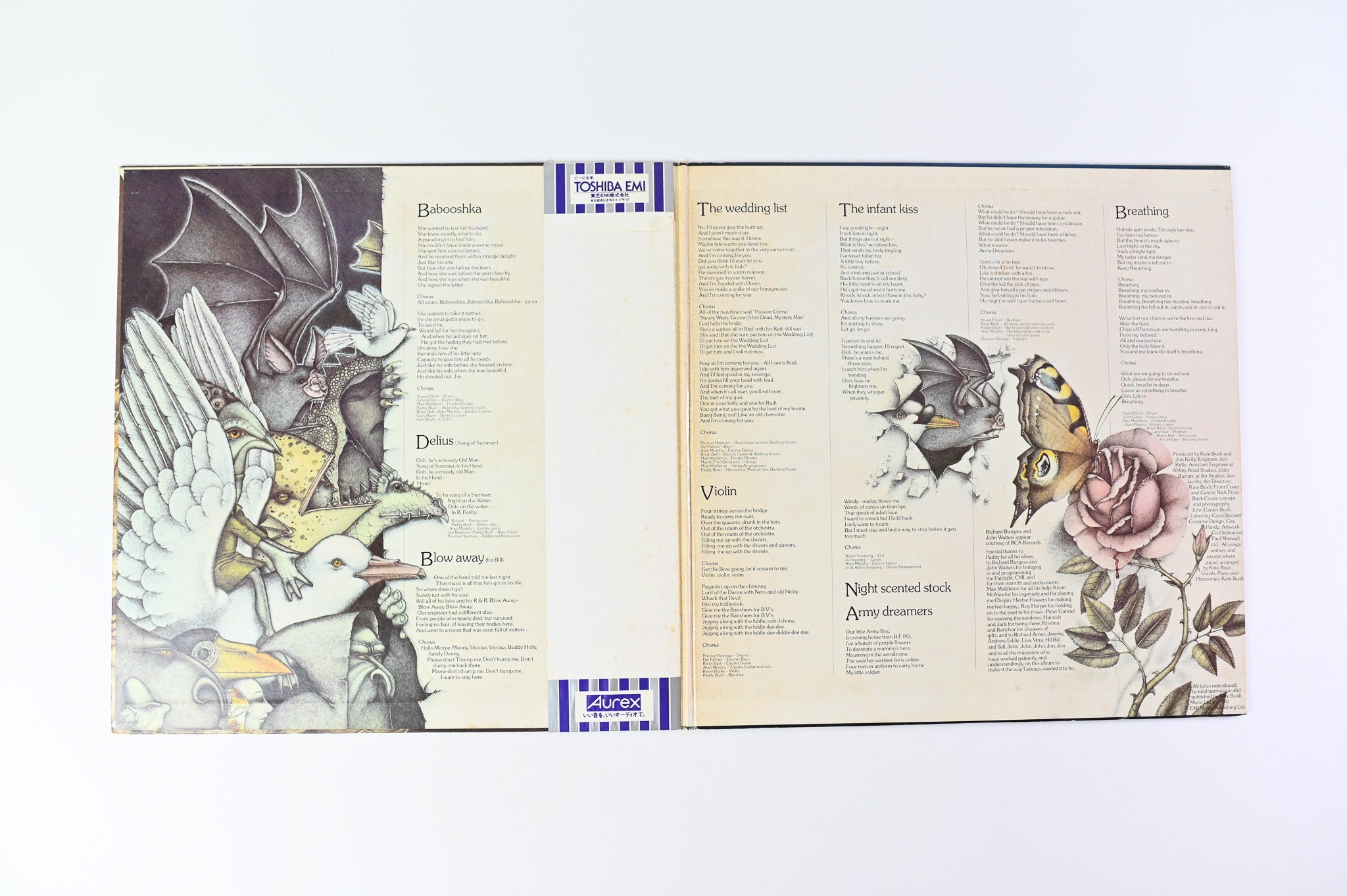 Kate Bush - Never For Ever on EMI Japanese Pressing