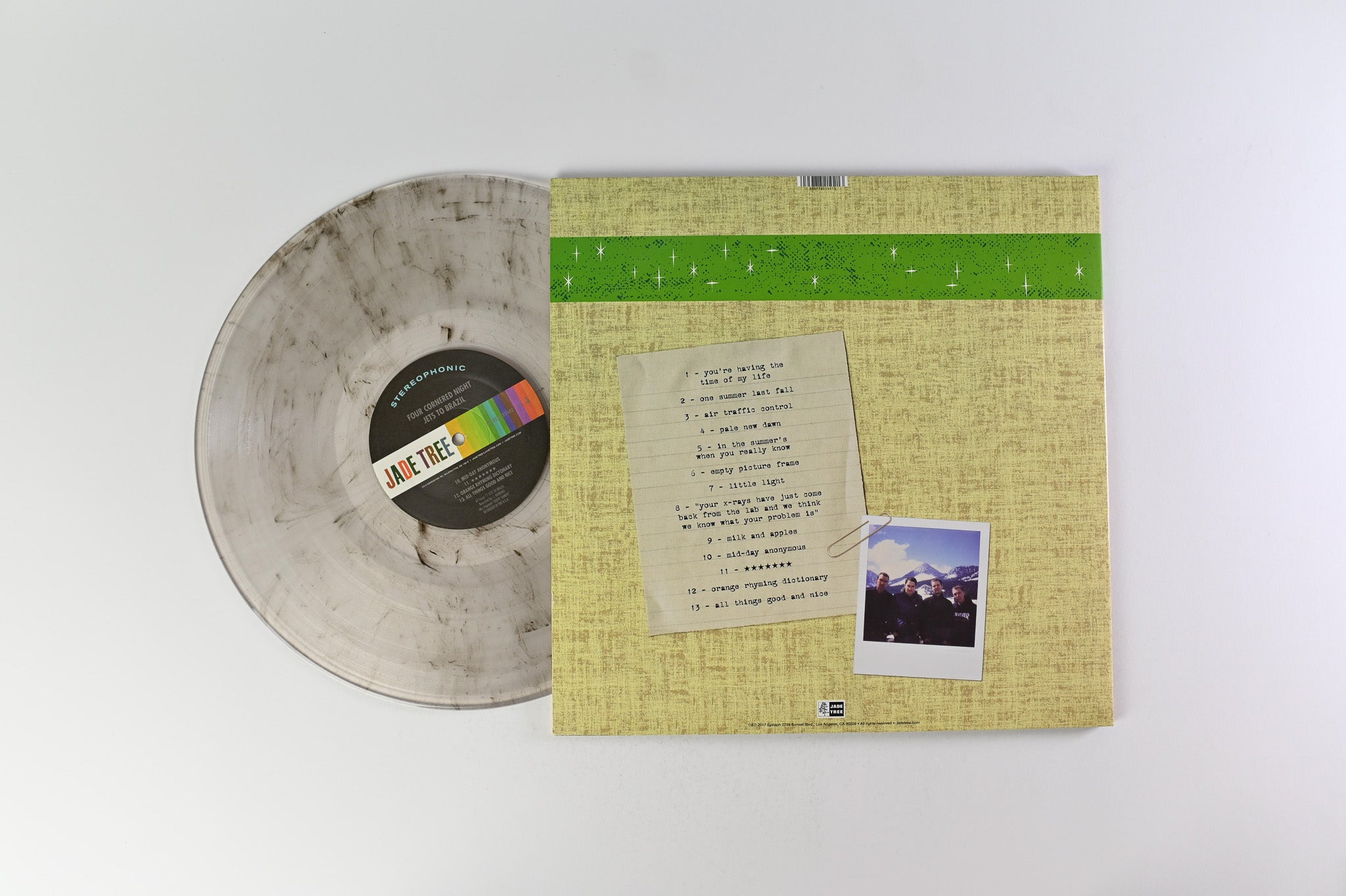 Jets To Brazil - Four Cornered Night on Epitaph Clear / Black Vinyl Reissue