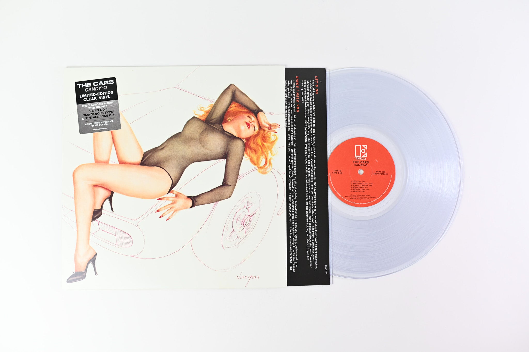 The Cars - Candy-O on Elektra Ltd Clear Vinyl Reissue