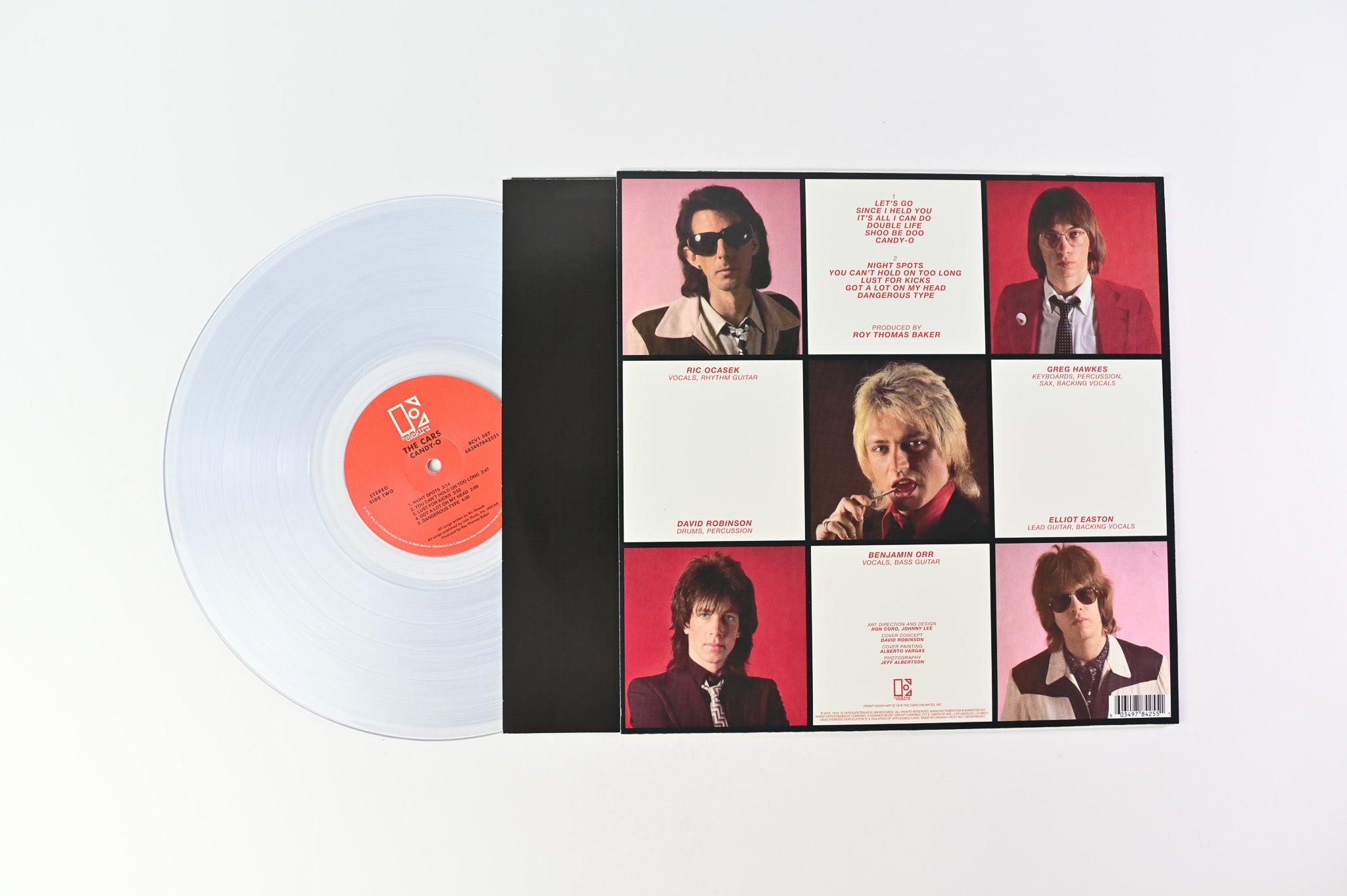 The Cars - Candy-O on Elektra Ltd Clear Vinyl Reissue