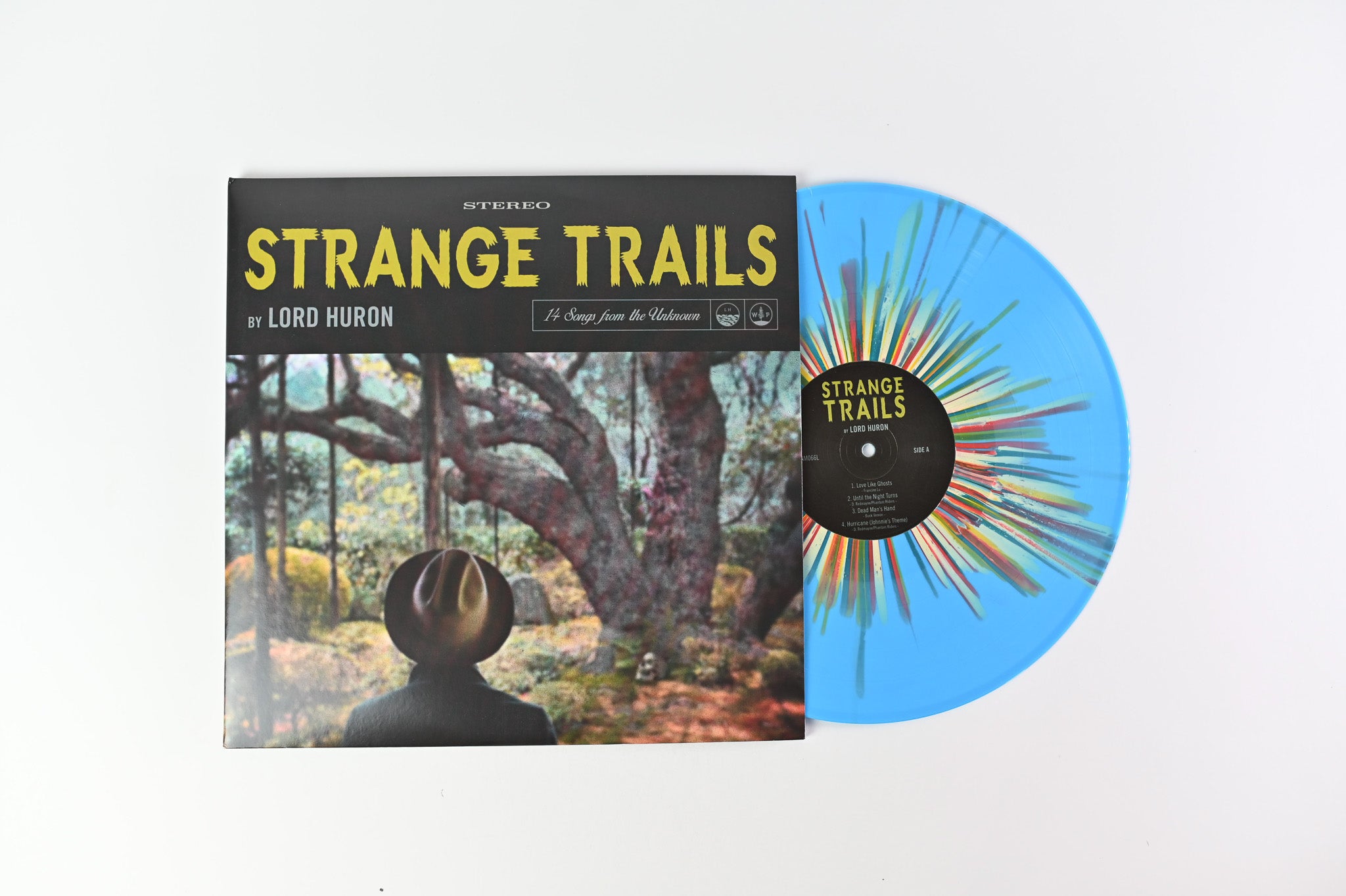 Lord Huron - Strange Trails on IAmSound Ltd Blue With Rainbow Splatter Reissue