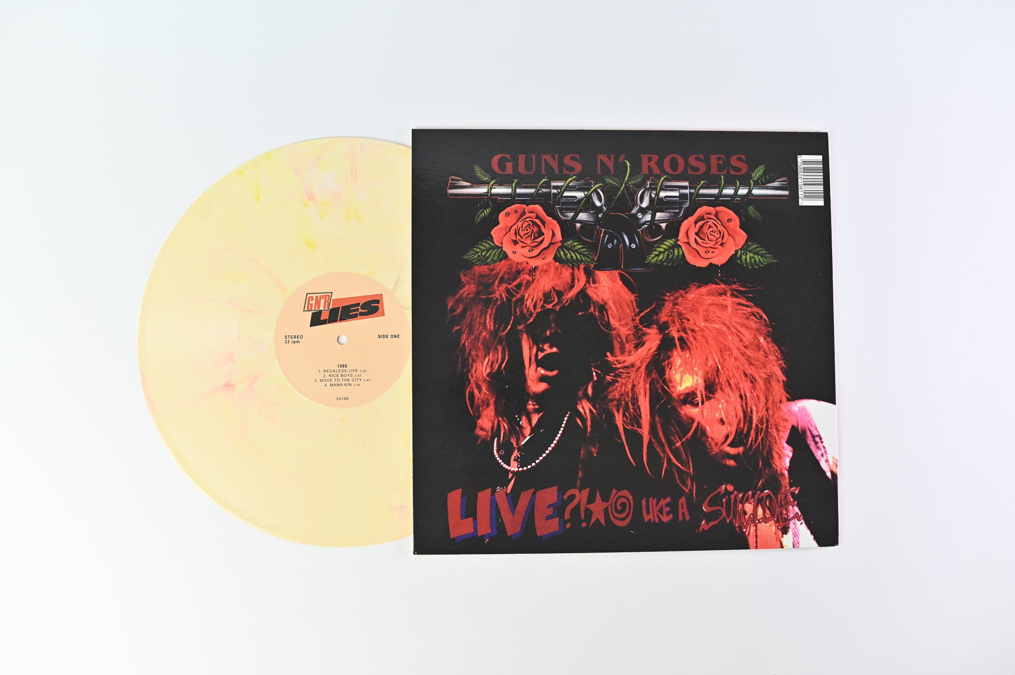 Guns N' Roses - G N' R Lies Cream Vinyl Unofficial Pressing