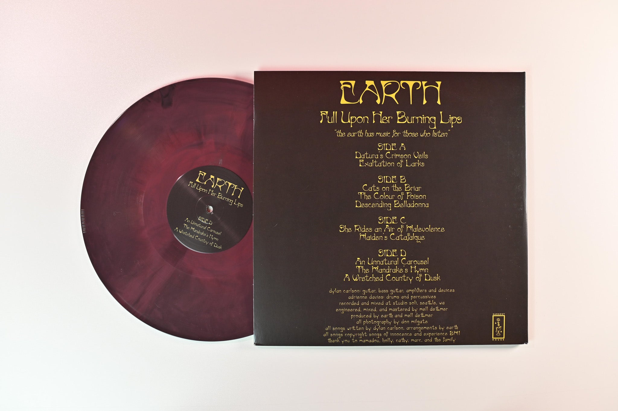 Earth - Full Upon Her Burning Lips on Sargent House - Colored Vinyl