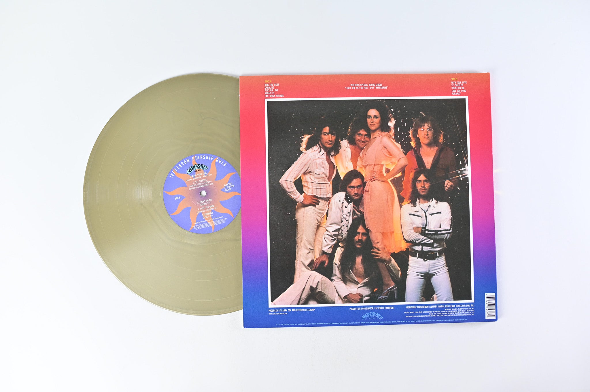 Jefferson Starship - Gold Ltd RSD on Grunt Gold Vinyl