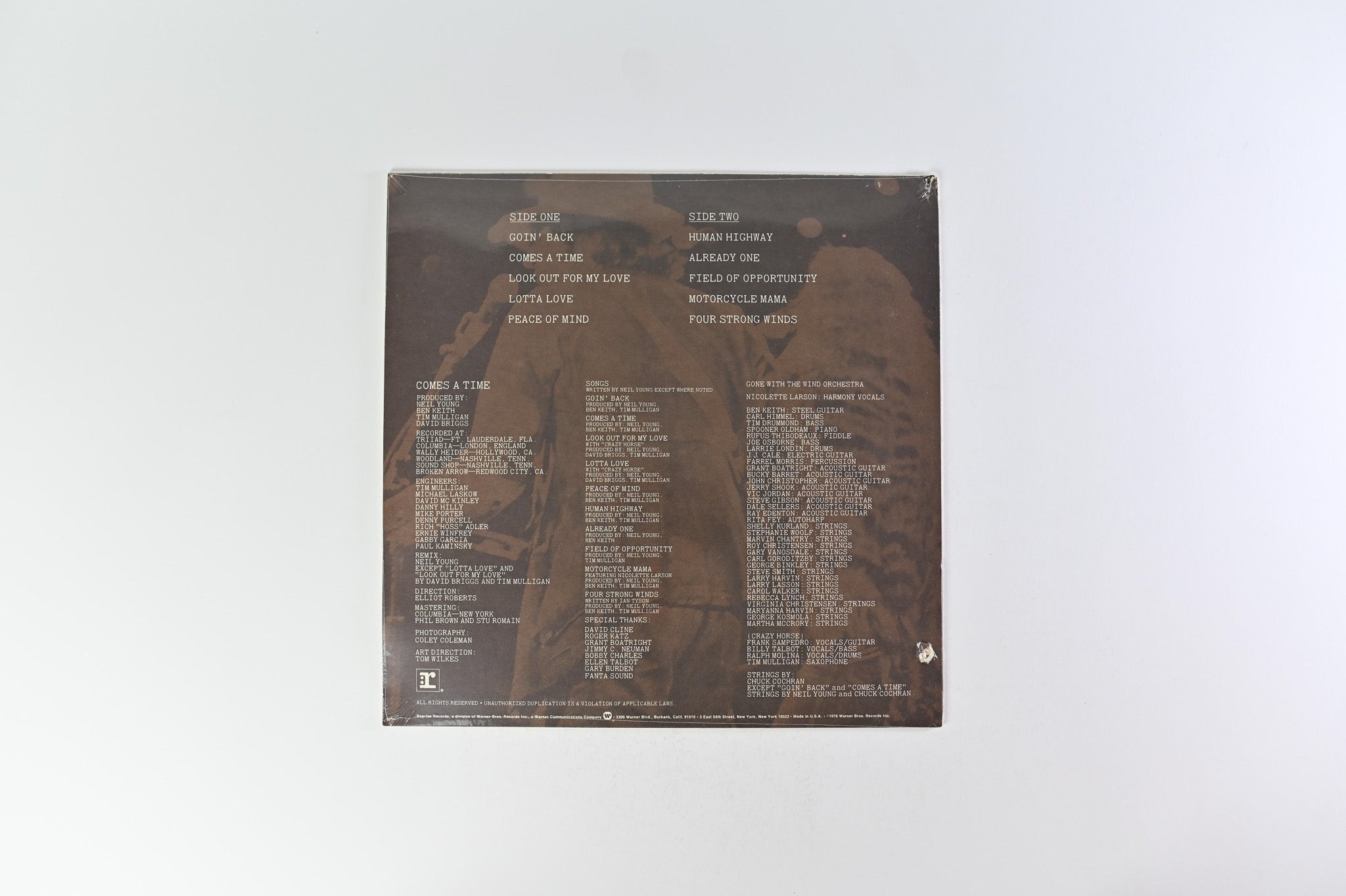 Neil Young - Comes A Time SEALED on Reprise Records