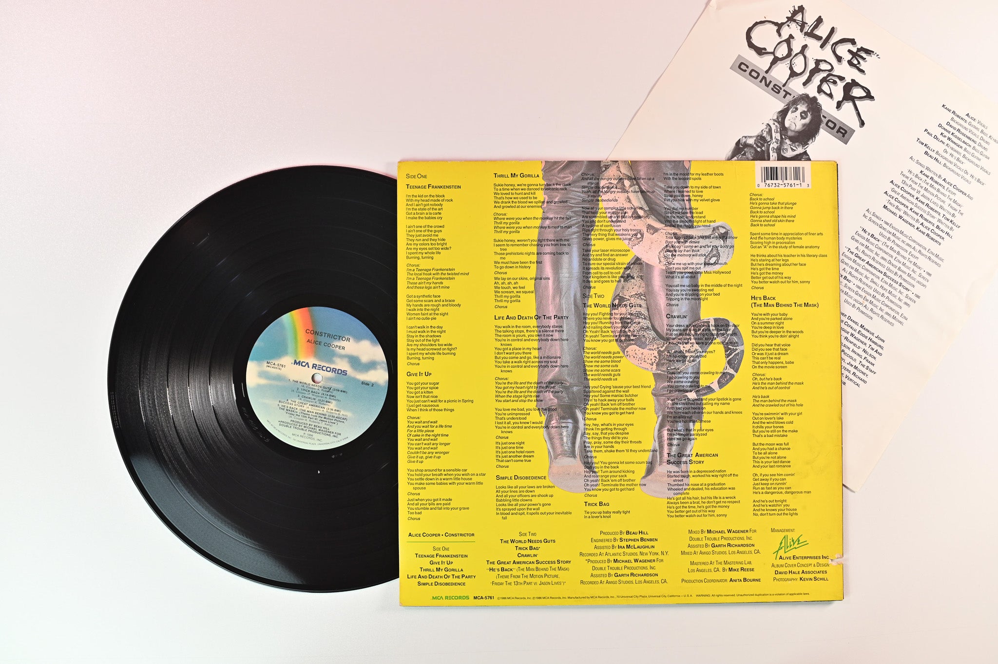 Alice Cooper - Constrictor on MCA Records
