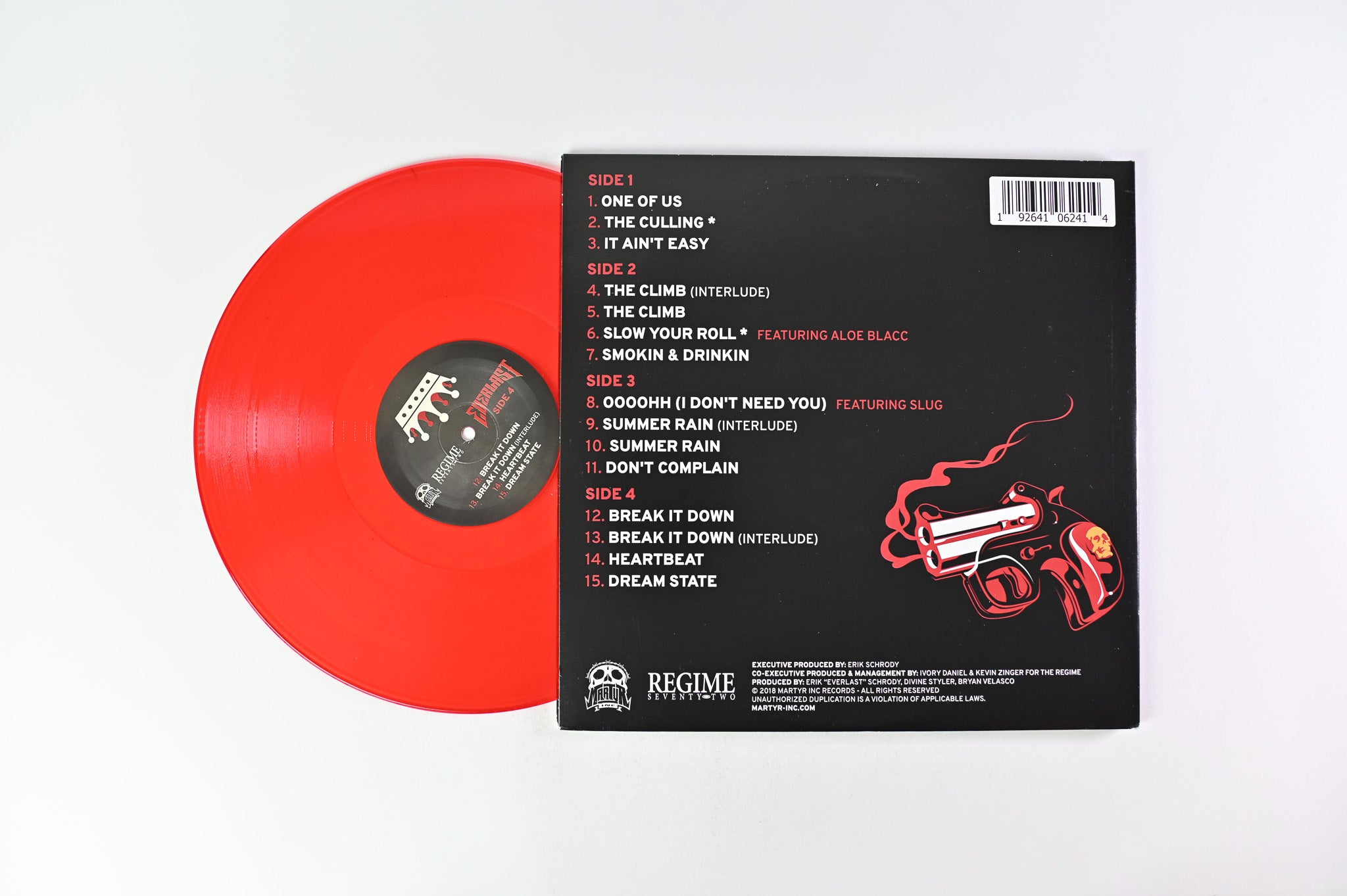 Everlast - Whitey Ford's House Of Pain on Martyr Inc Records Red Transparent Vinyl