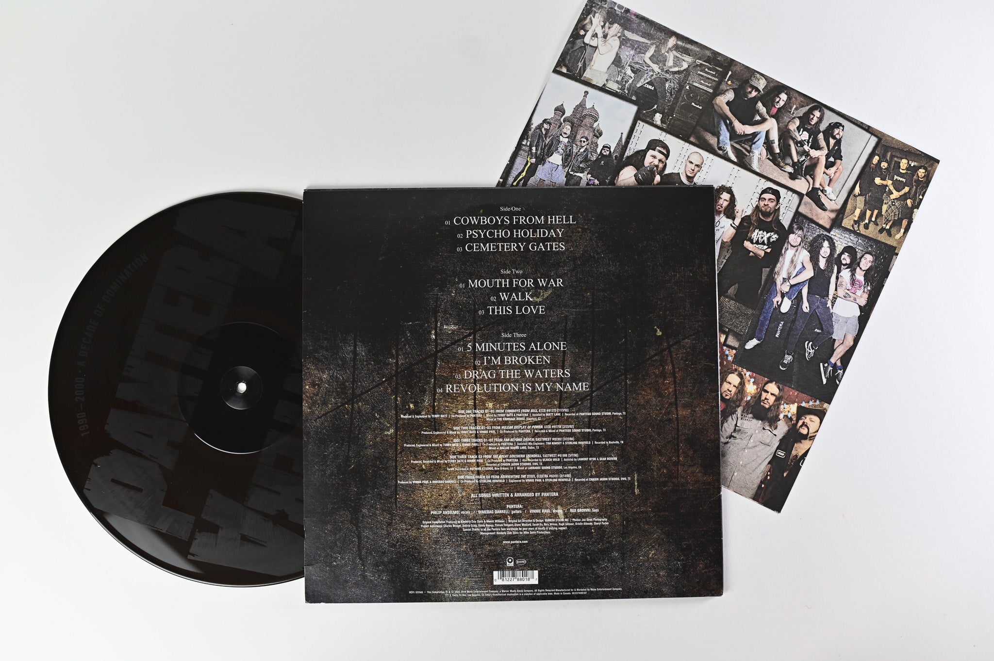 Pantera - 1990-2000: A Decade Of Domination on Rhino/ATCO Records Black Ice Translucent Vinyl