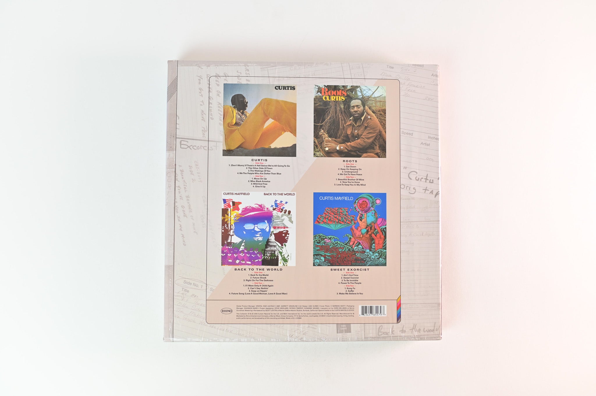 Curtis Mayfield - Keep On Keeping On: Curtis Mayfield Studio Albums 1970-1974 on Rhino Records - 4-lp Box Set