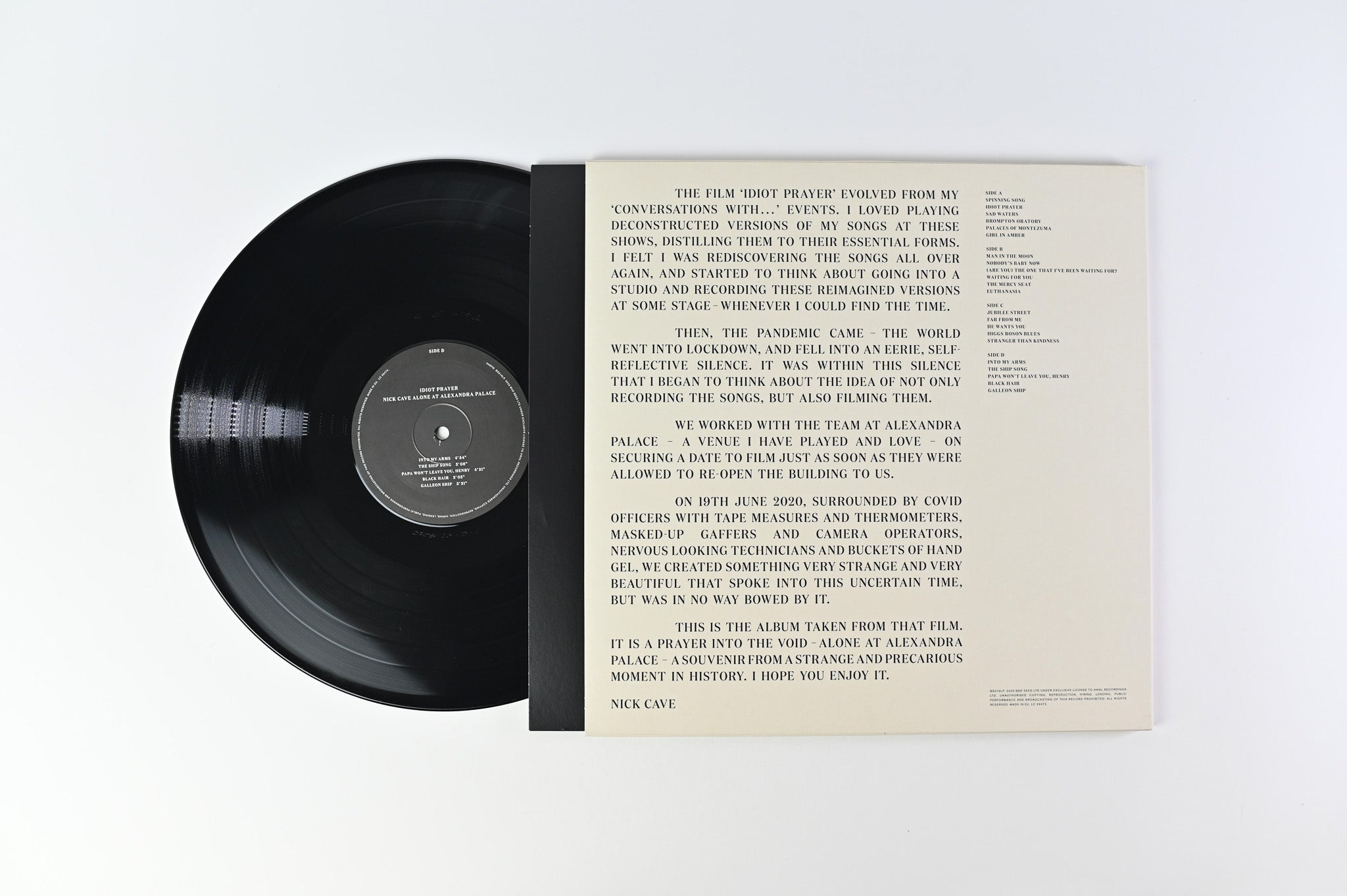 Nick Cave - Idiot Prayer on Bad Seed Ltd.