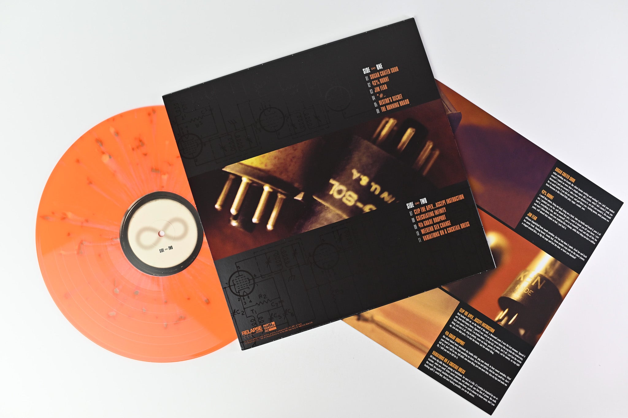 The Dillinger Escape Plan - Calculating Infinity on Relapse Orange Neon with Splatter VInyl