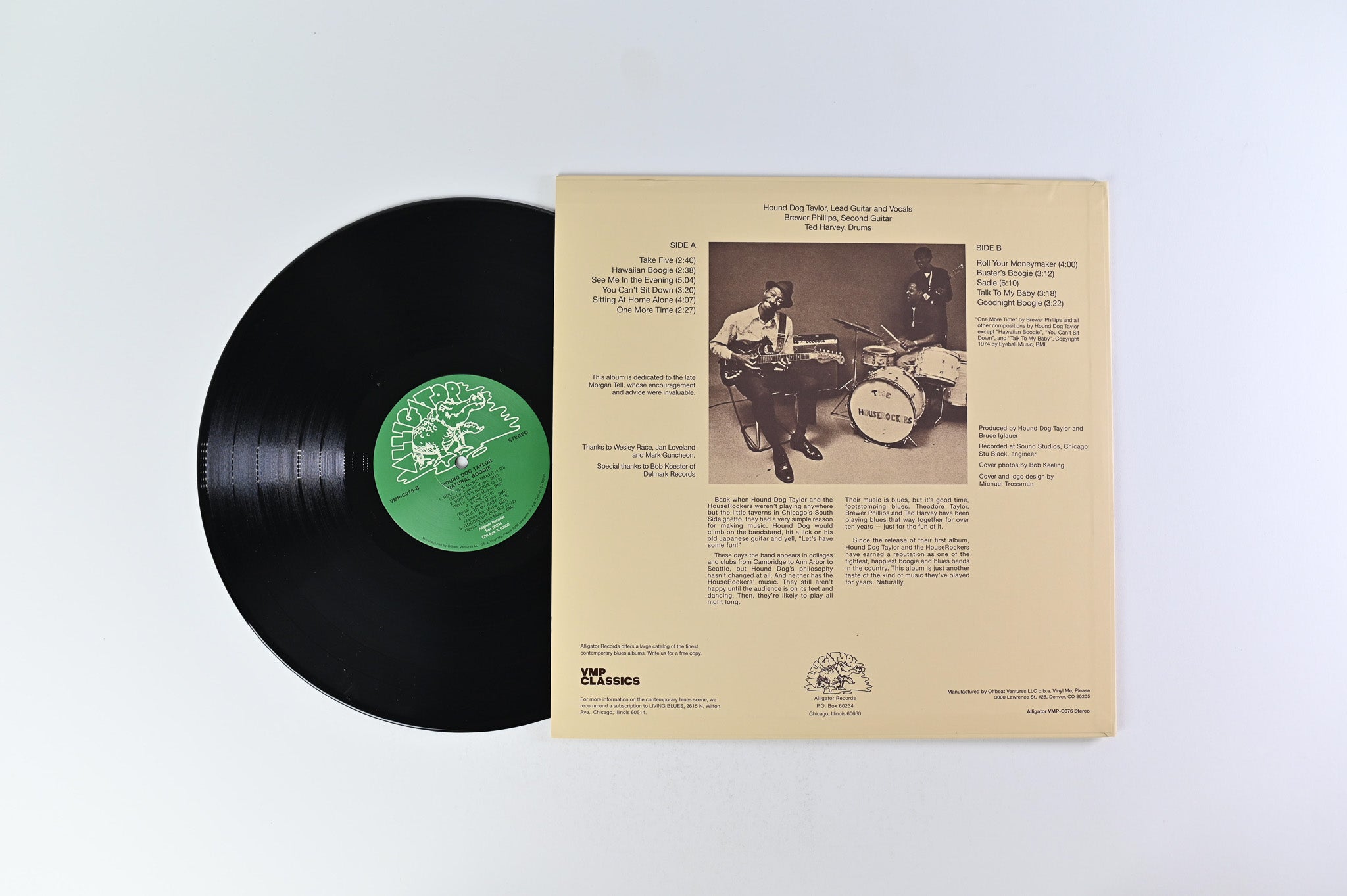 Hound Dog Taylor & The House Rockers - Natural Boogie Reissue on Alligator/Vinyl Me, Please