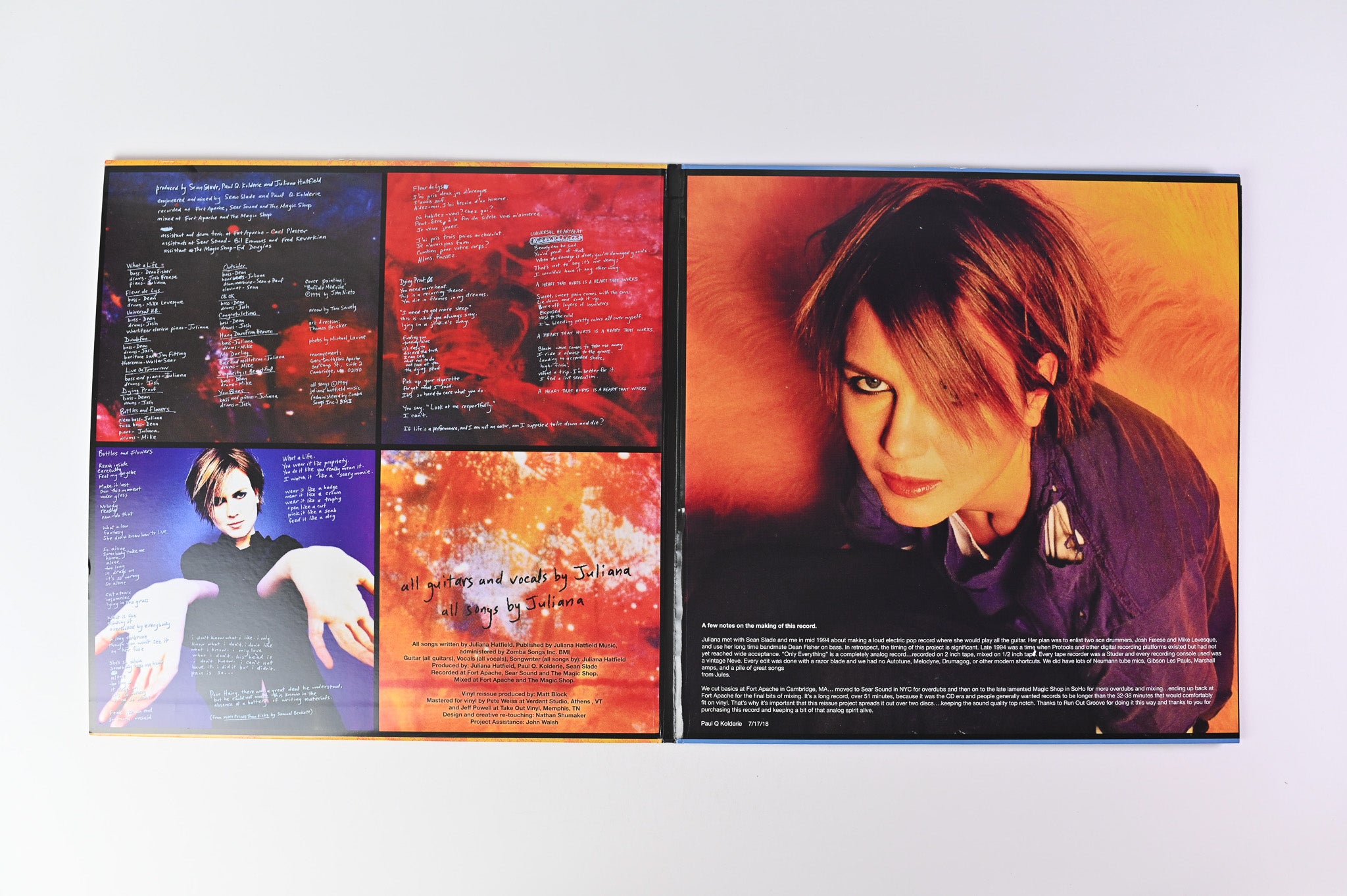 Juliana Hatfield - Only Everything on Run Out Groove Orange & Blue Viny