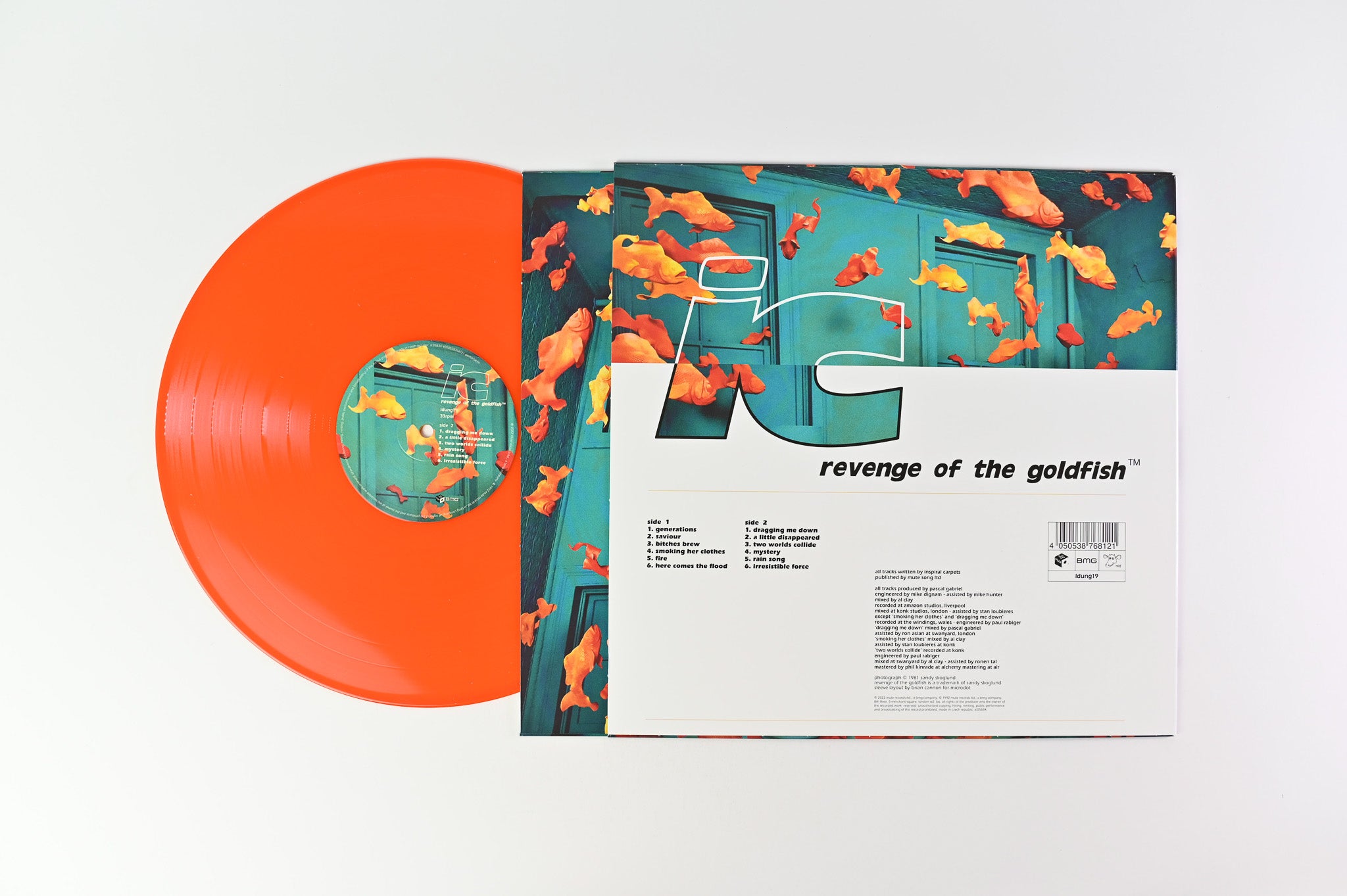 Inspiral Carpets - Revenge Of The Goldfish ™ on Mute Orange Transparent Vinyl