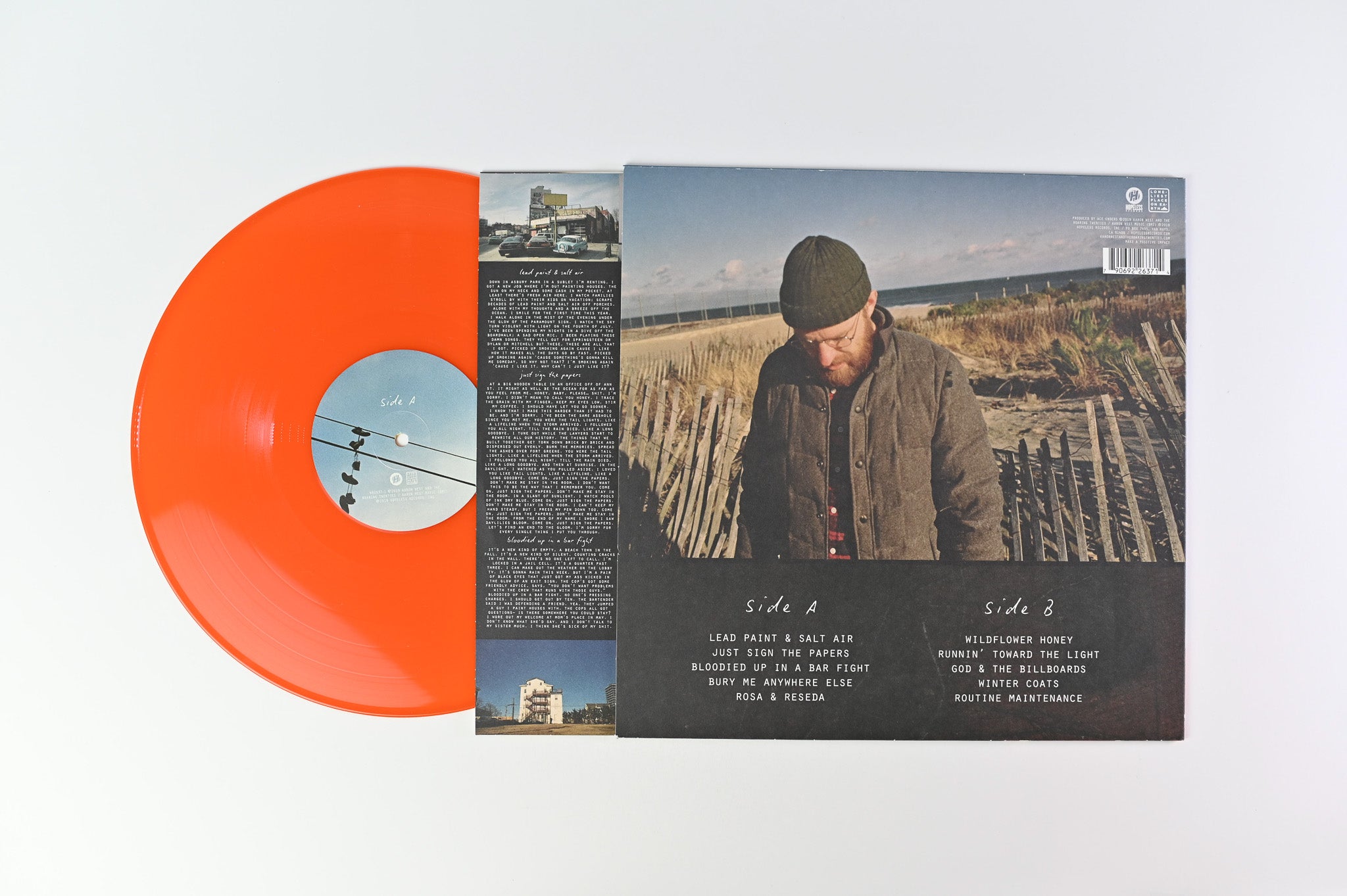 Aaron West And The Roaring Twenties - Routine Maintenance on Hopeless Records Orange Vinyl