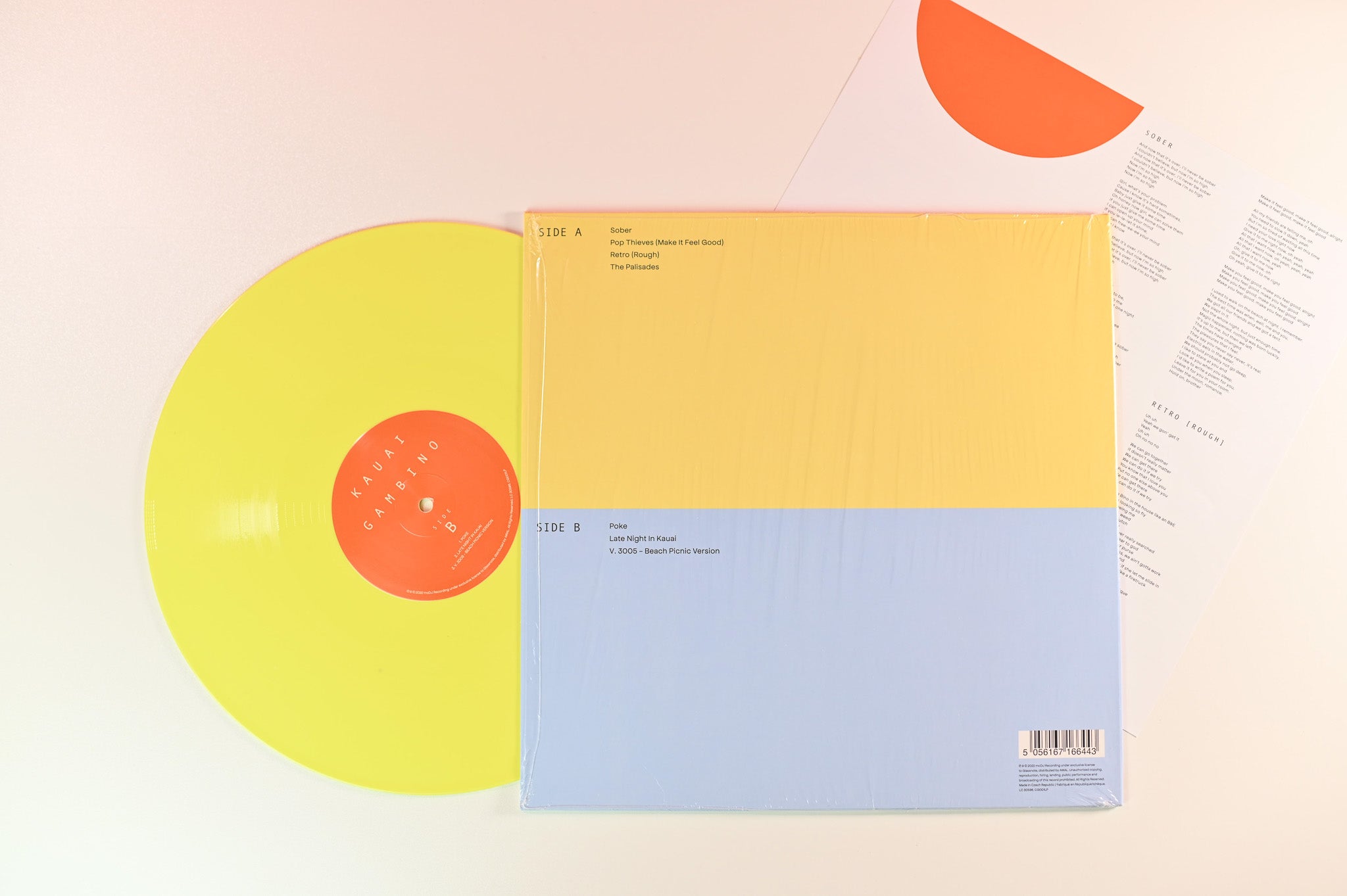 Childish Gambino - Kauai on mcDJ Records - Yellow Vinyl