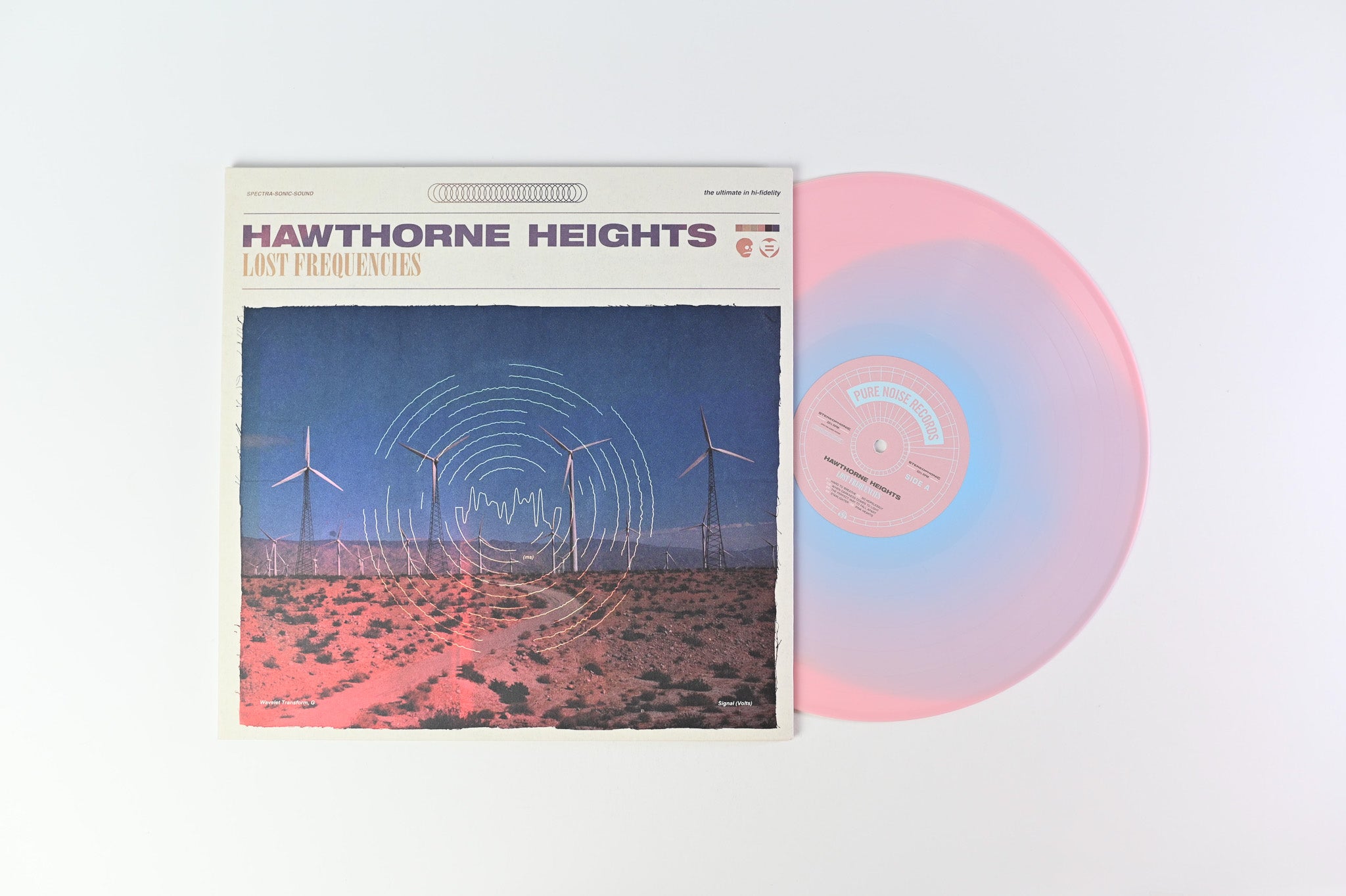 Hawthorne Heights - Lost Frequencies on Pure Noise Baby Blue in Baby Pink Vinyl