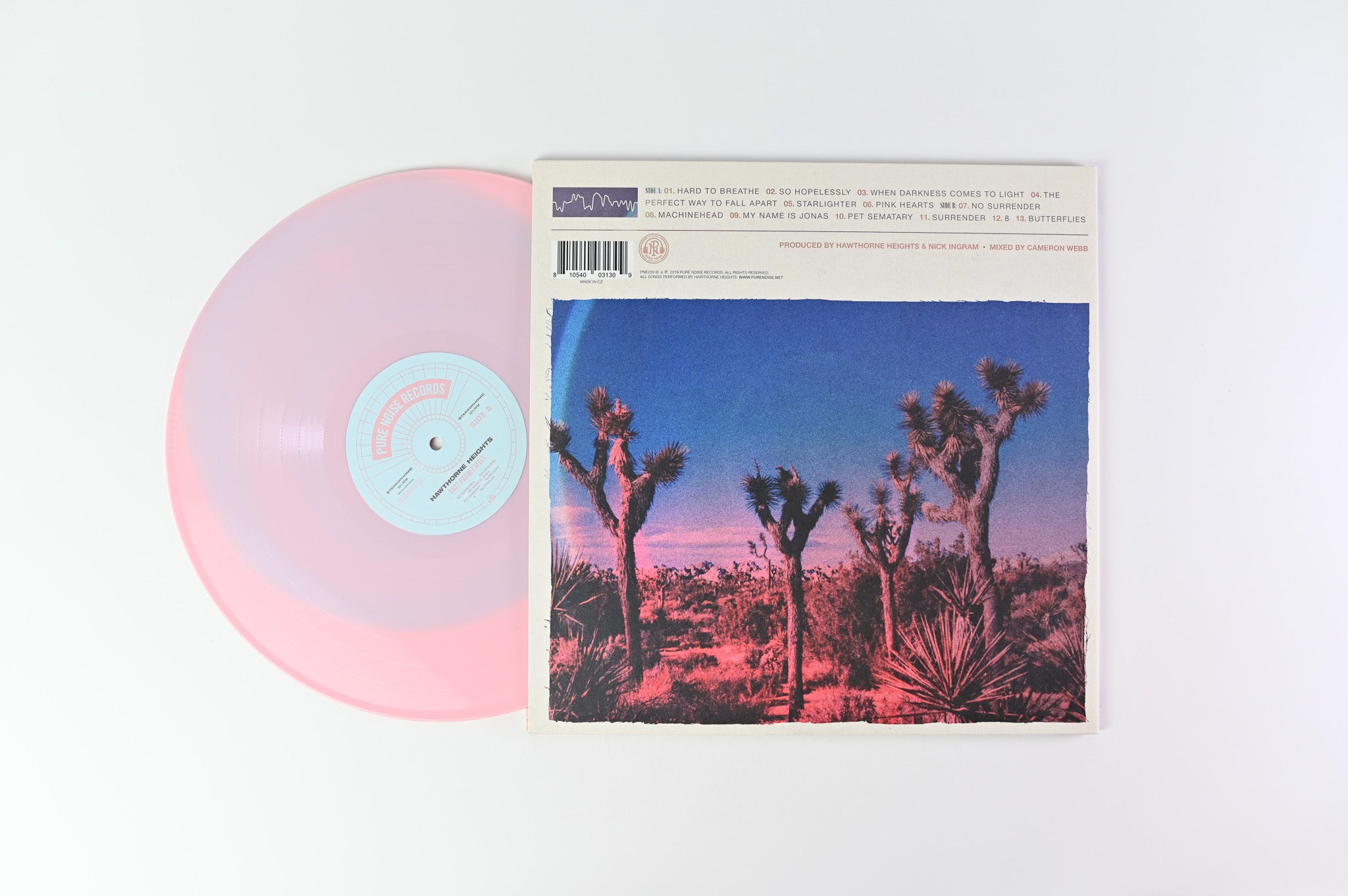 Hawthorne Heights - Lost Frequencies on Pure Noise Baby Blue in Baby Pink Vinyl