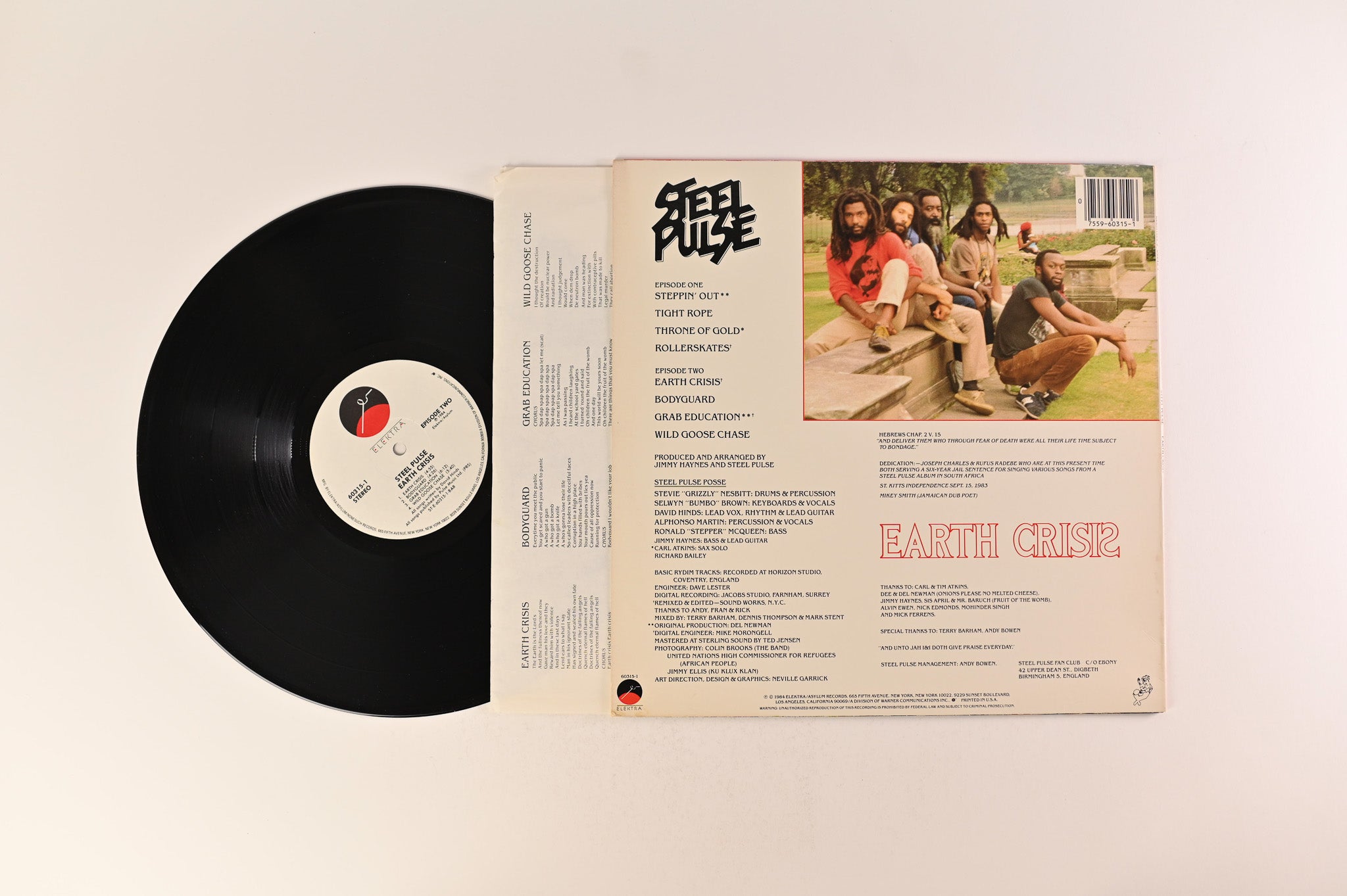 Steel Pulse - Earth Crisis on Elektra