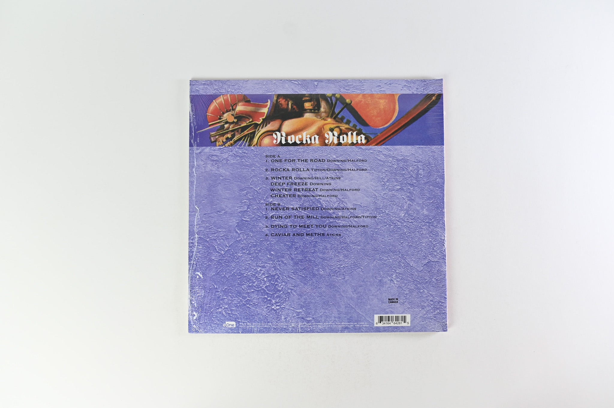 Judas Priest - Rocka Rolla on eOne Ltd Translucent Grape & White with Black Splatter Reissue Sealed