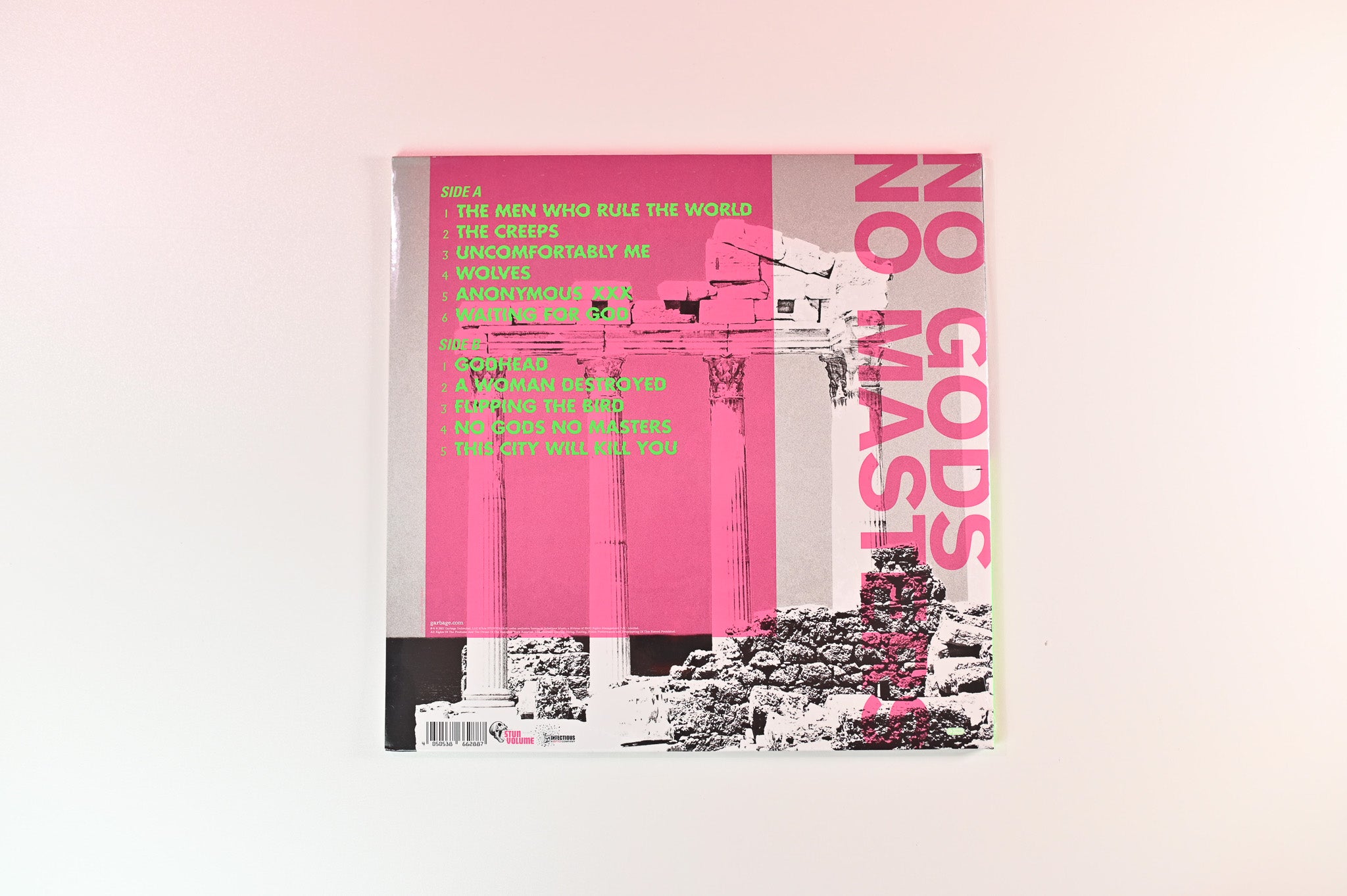 Garbage - No Gods No Masters on Stun Volume / Infectious Music - Sealed Green Vinyl