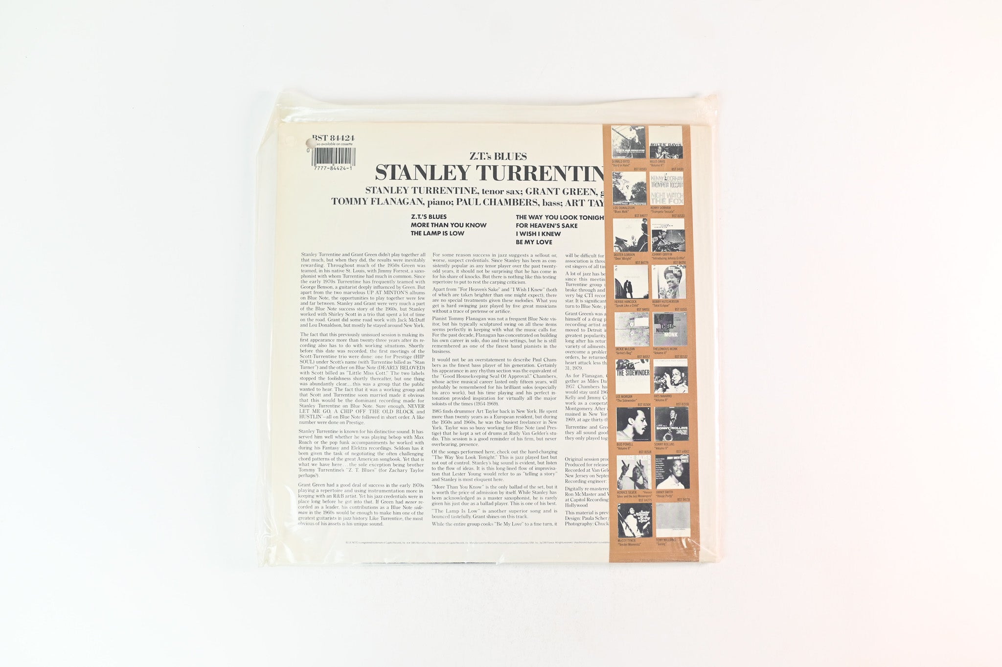 Stanley Turrentine - Z.T.'s Blues on Blue Note Cadre Rouge Audiophile Edition Sealed