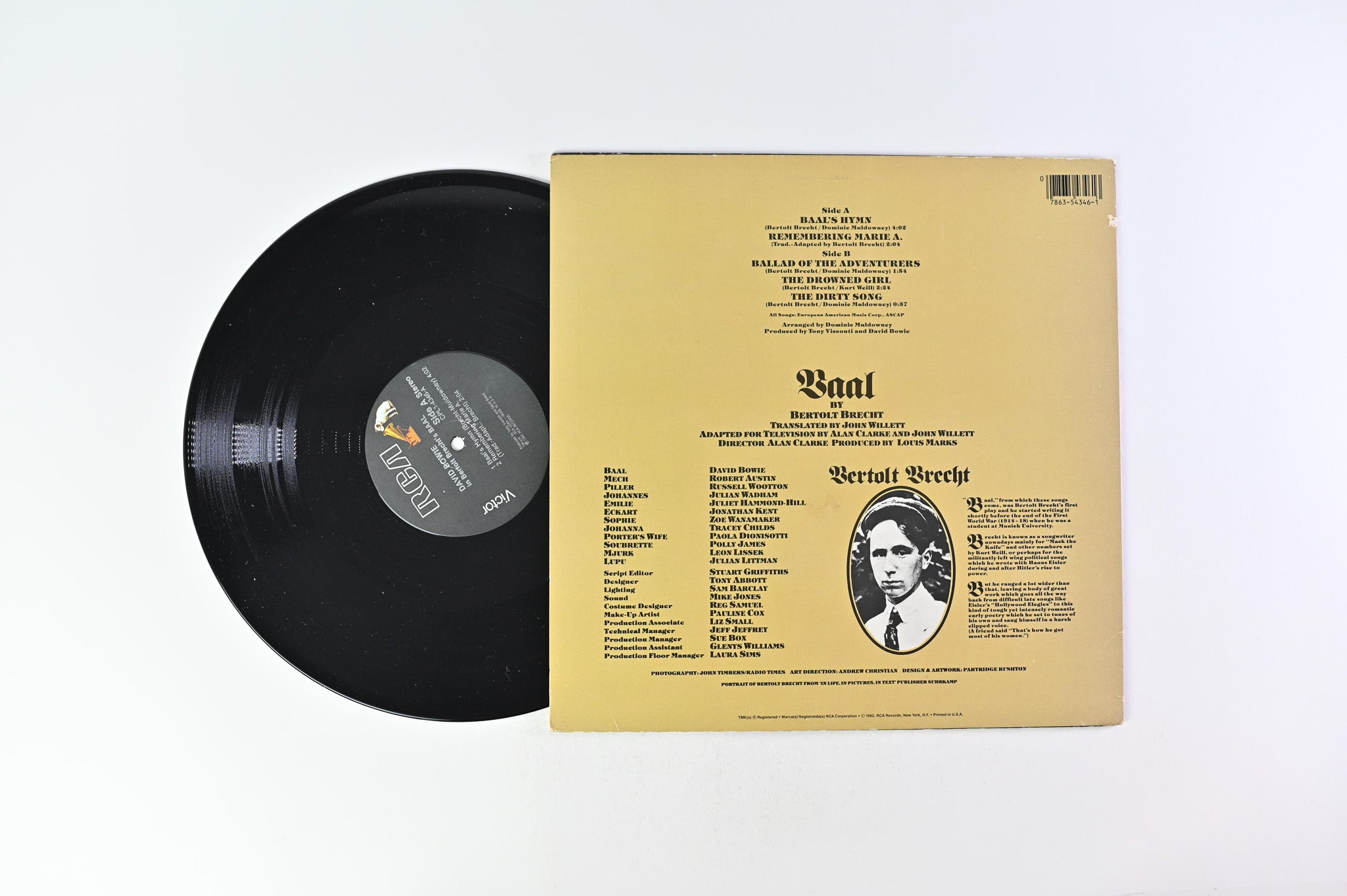 David Bowie - David Bowie In Bertolt Brecht's Baal EP on RCA Victor