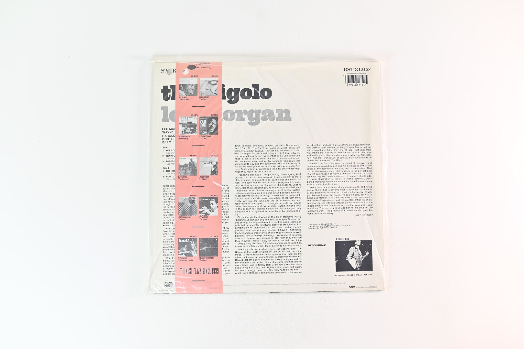 Lee Morgan - The Gigolo on Blue Note Cadre Rouge Audiophile Edition Reissue Sealed