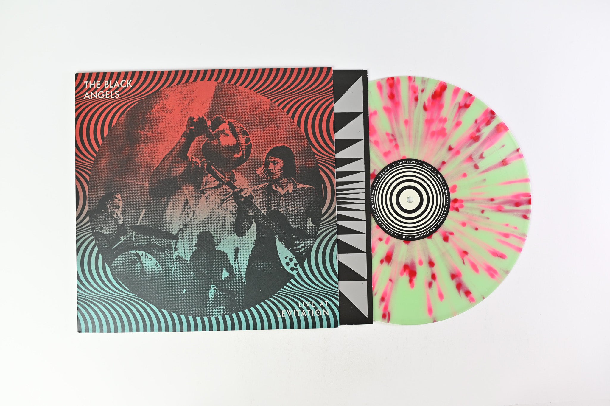 The Black Angels - Live At Levitation on The Reverberation Appreciation Society - Seafoam Splatter Vinyl