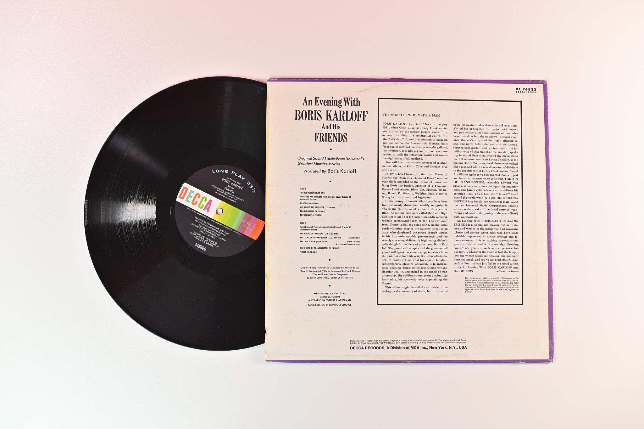 Boris Karloff - An Evening With Boris Karloff And His Friends on Decca