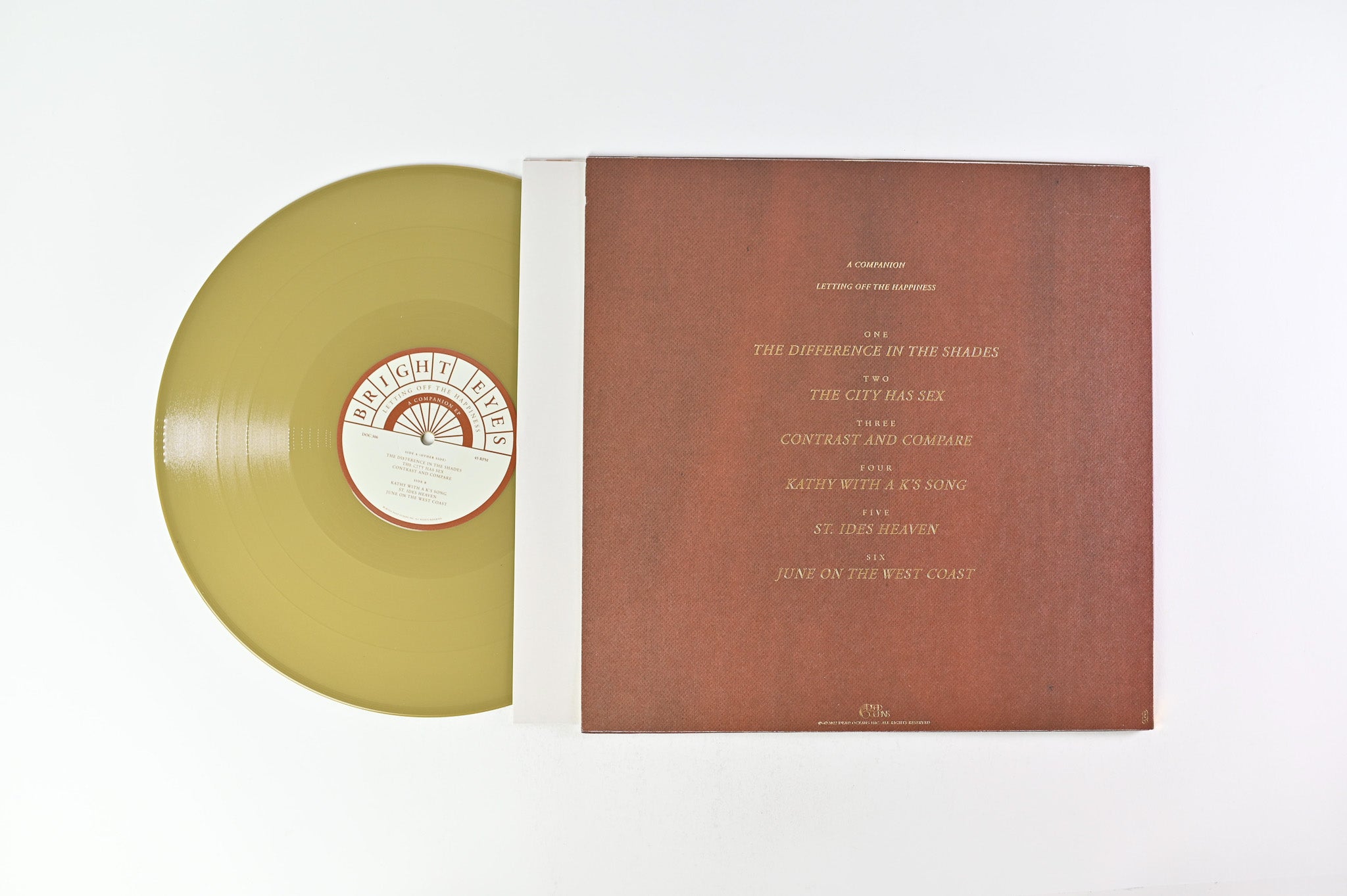 Bright Eyes - Letting Off The Happiness (A Companion) on Dead Oceans - Gold Vinyl