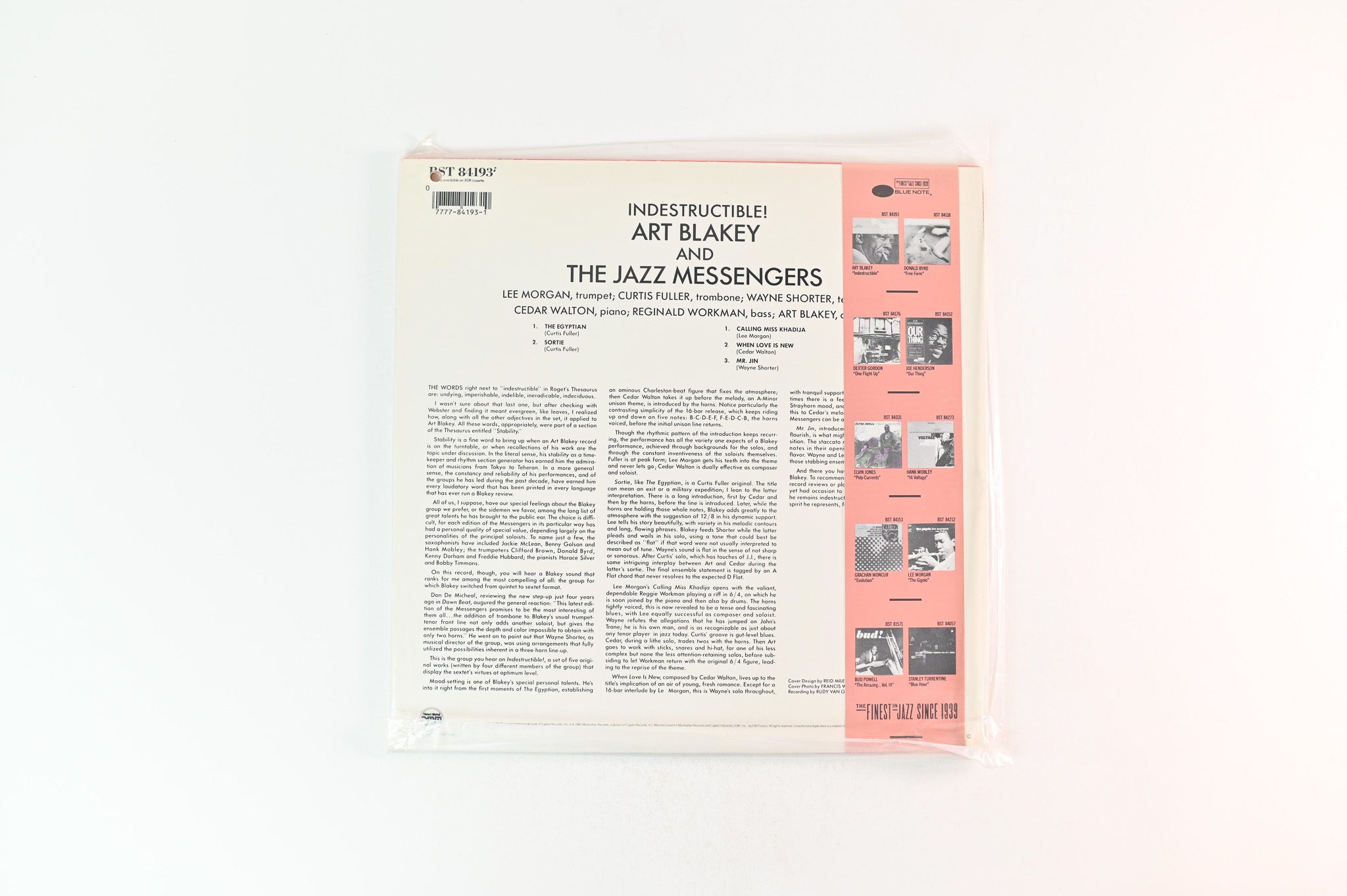 Art Blakey & The Jazz Messengers - Indestructible on Blue Note Cadre Rouge Audiophile Edition Reissue Sealed