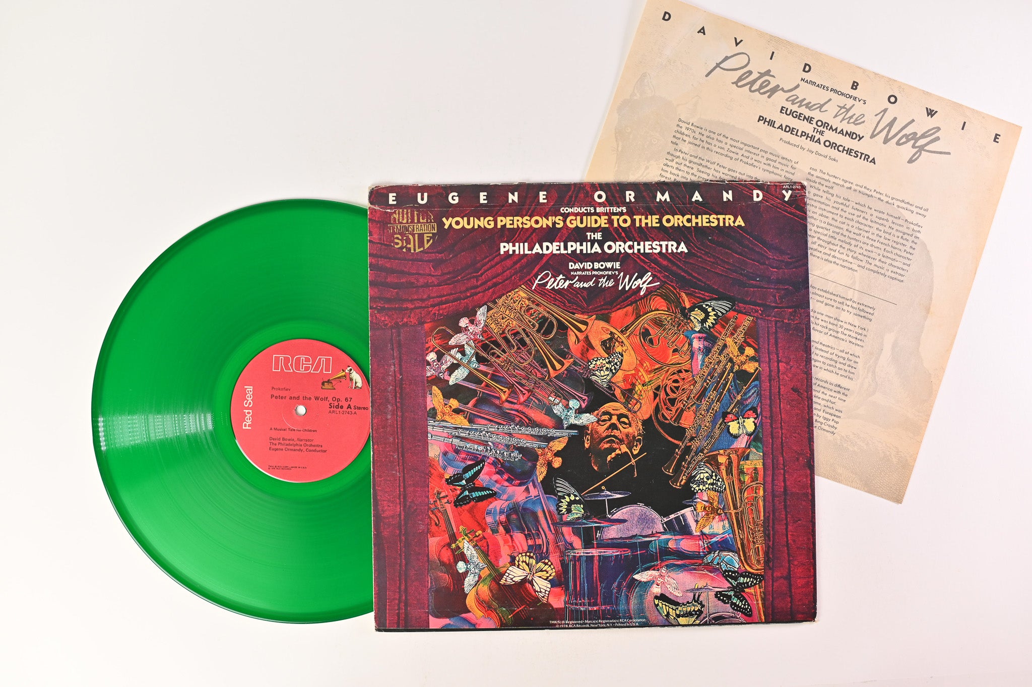 David Bowie - Peter And The Wolf / Young Person's Guide To The Orchestra on RCA Red Seal - Green