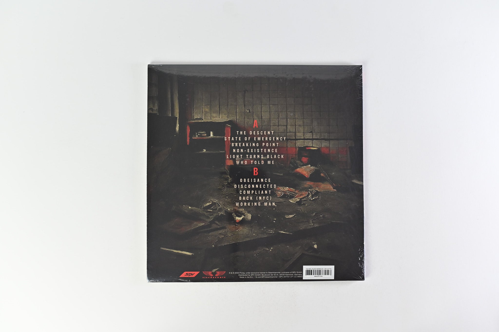 Prong - State Of Emergency SEALED on Steamhammer Red w/ Black Marble Vinyl