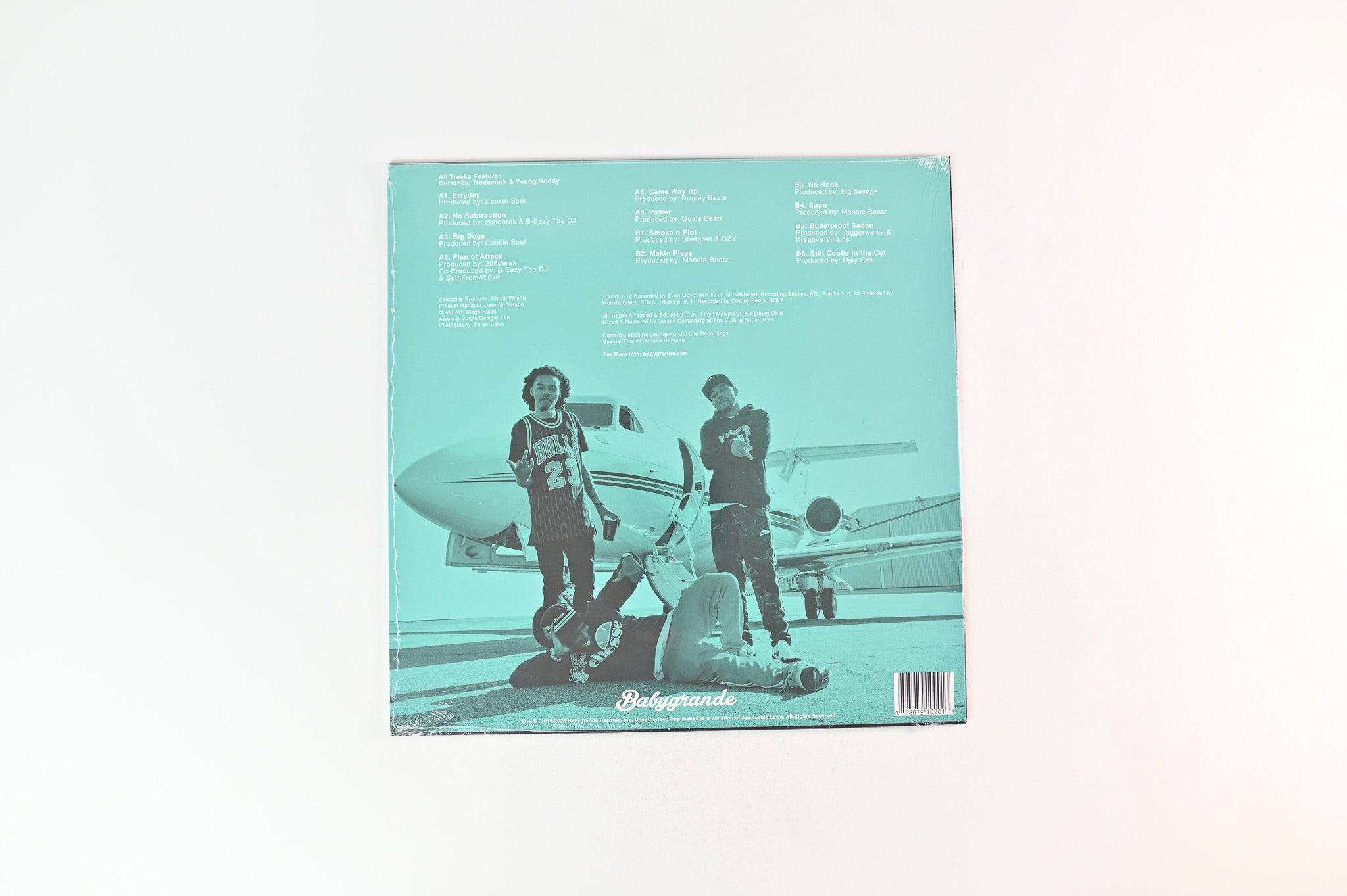 Curren$y - Plan Of Attack on Babygrande Transparent Blue Sealed