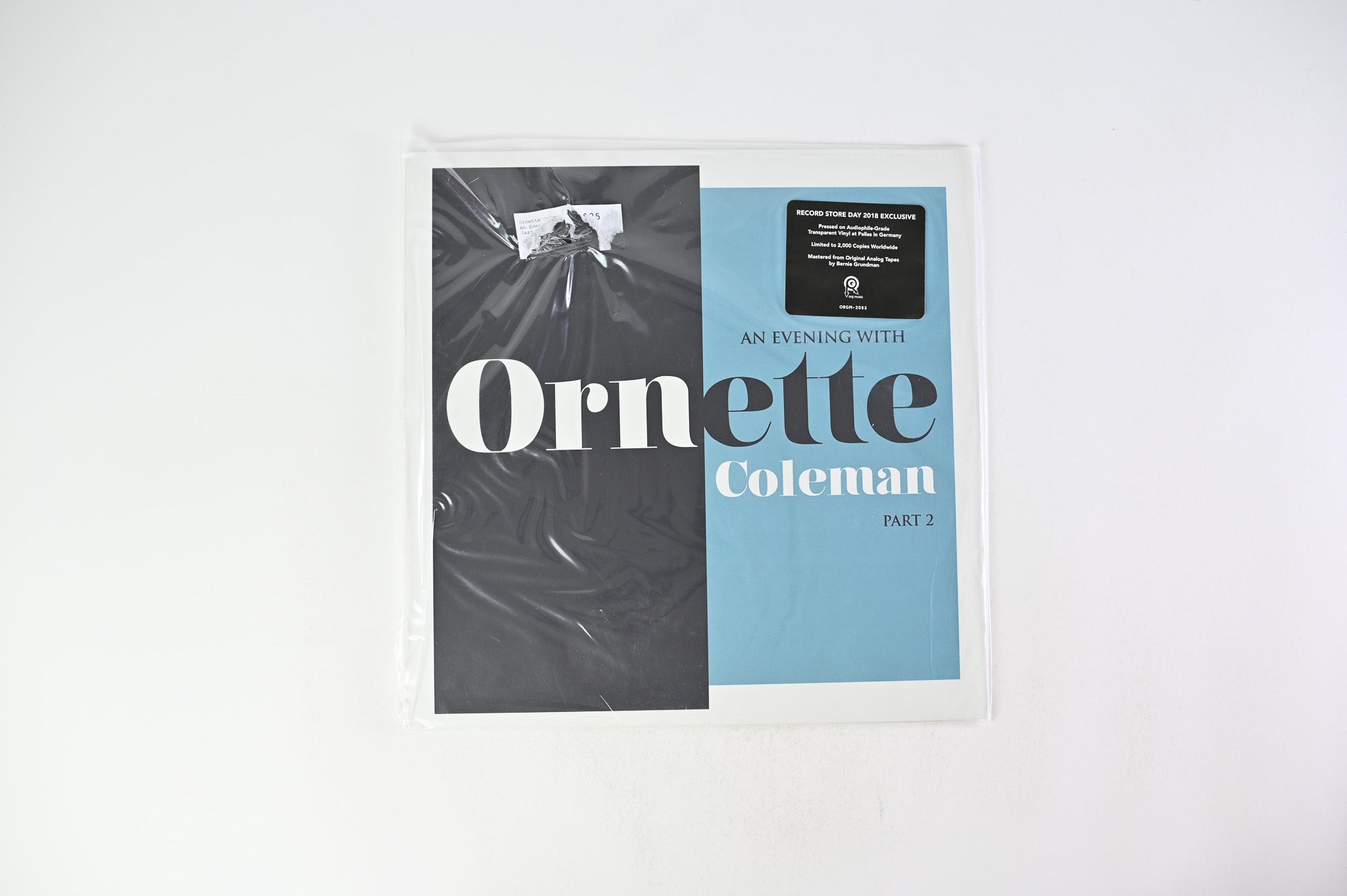 Ornette Coleman - An Evening With Ornette Coleman, Part 2 on ORG Music - Clear Vinyl Sealed