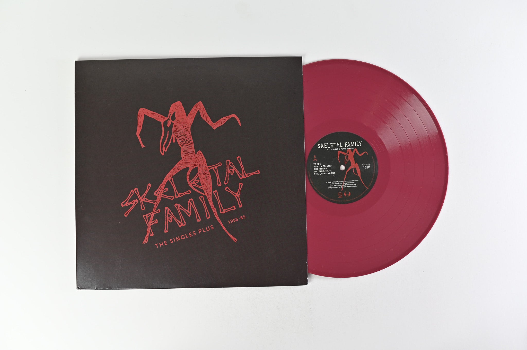 Skeletal Family - The Singles Plus 1983 - 85 on Graveface RSD 2021 Oxblood Vinyl Reissue