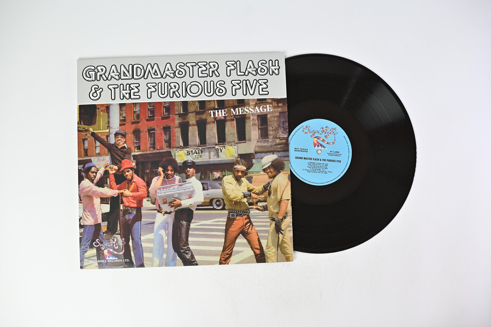 Grandmaster Flash & The Furious Five - The Message on Sugar Hill Records - Bronx Ice Colored Vinyl