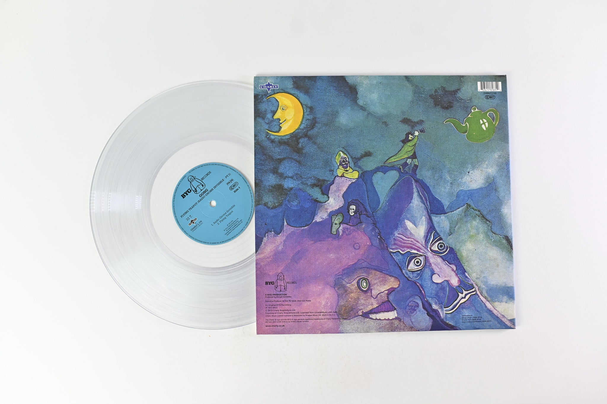 Gong - Flying Teapot (Radio Gnome Invisible Part 1) on Charly Clear Vinyl Reissue