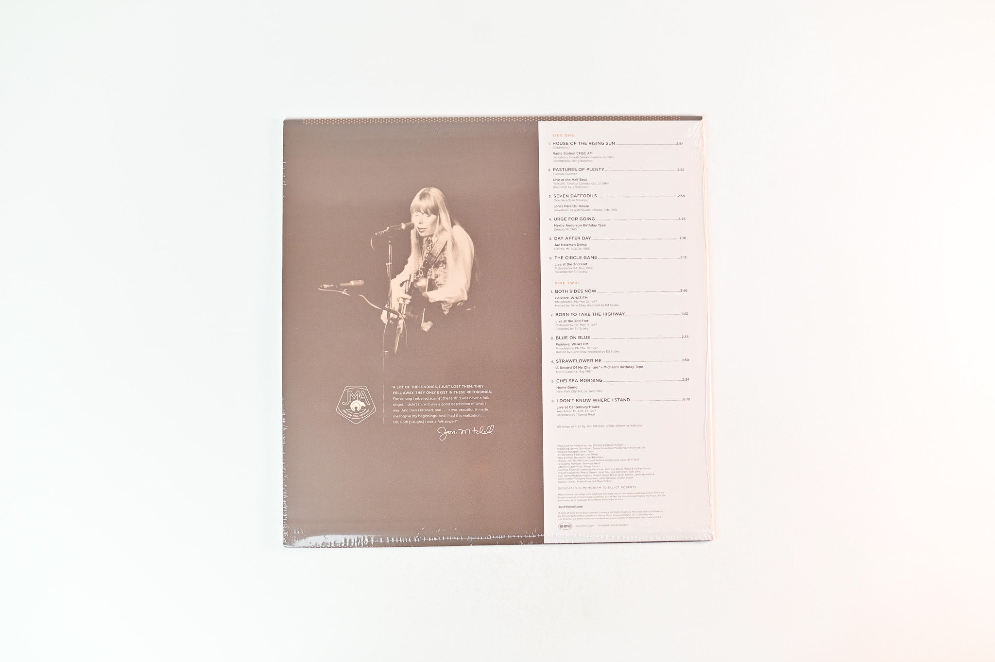 Joni Mitchell - Archives – Volume 1: The Early Years (1963-1967): Highlights on Rhino RSD 2021 Ltd 180 Gram Sealed