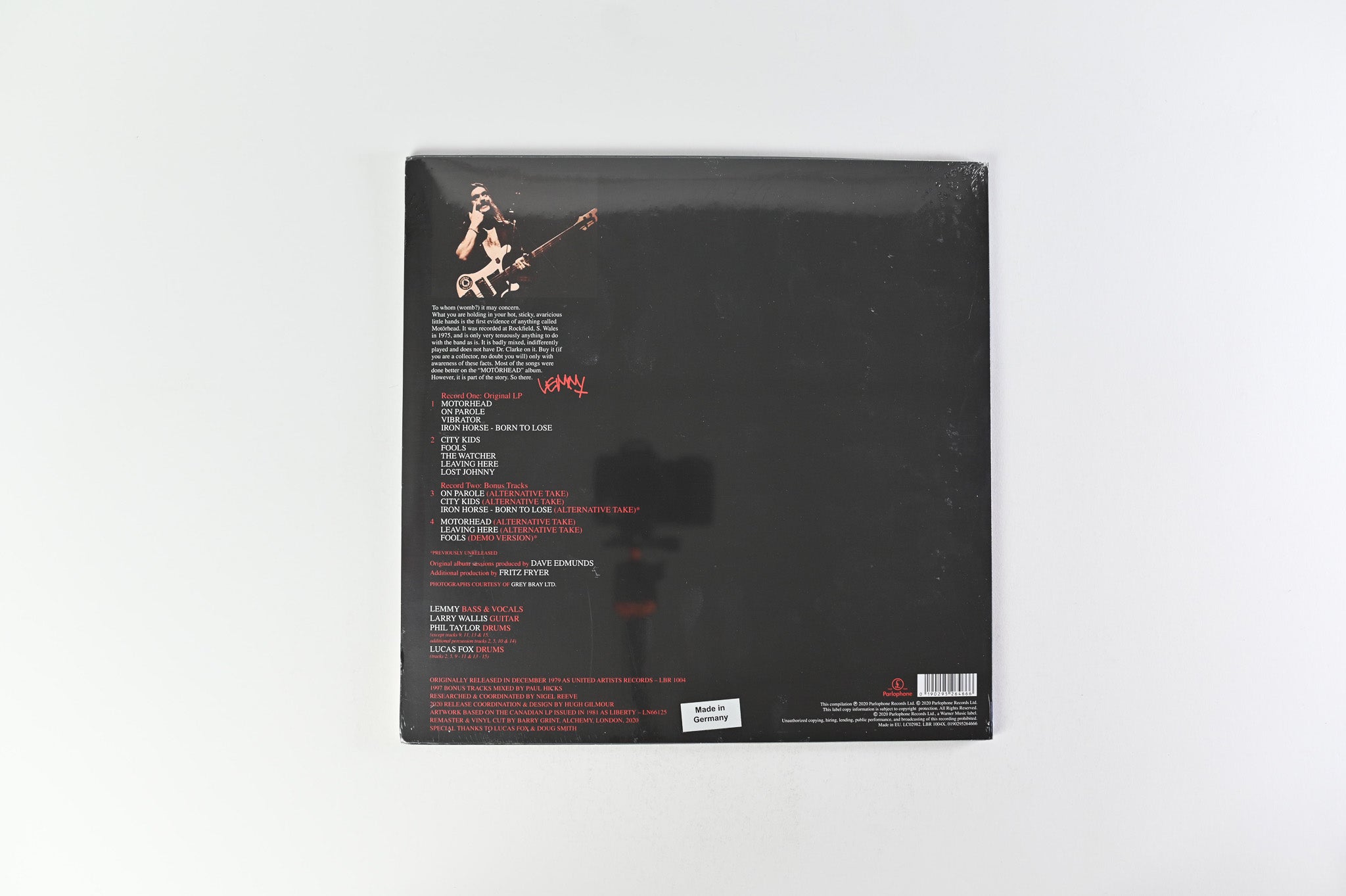 Motörhead - On Parole SEALED RSD Reissue