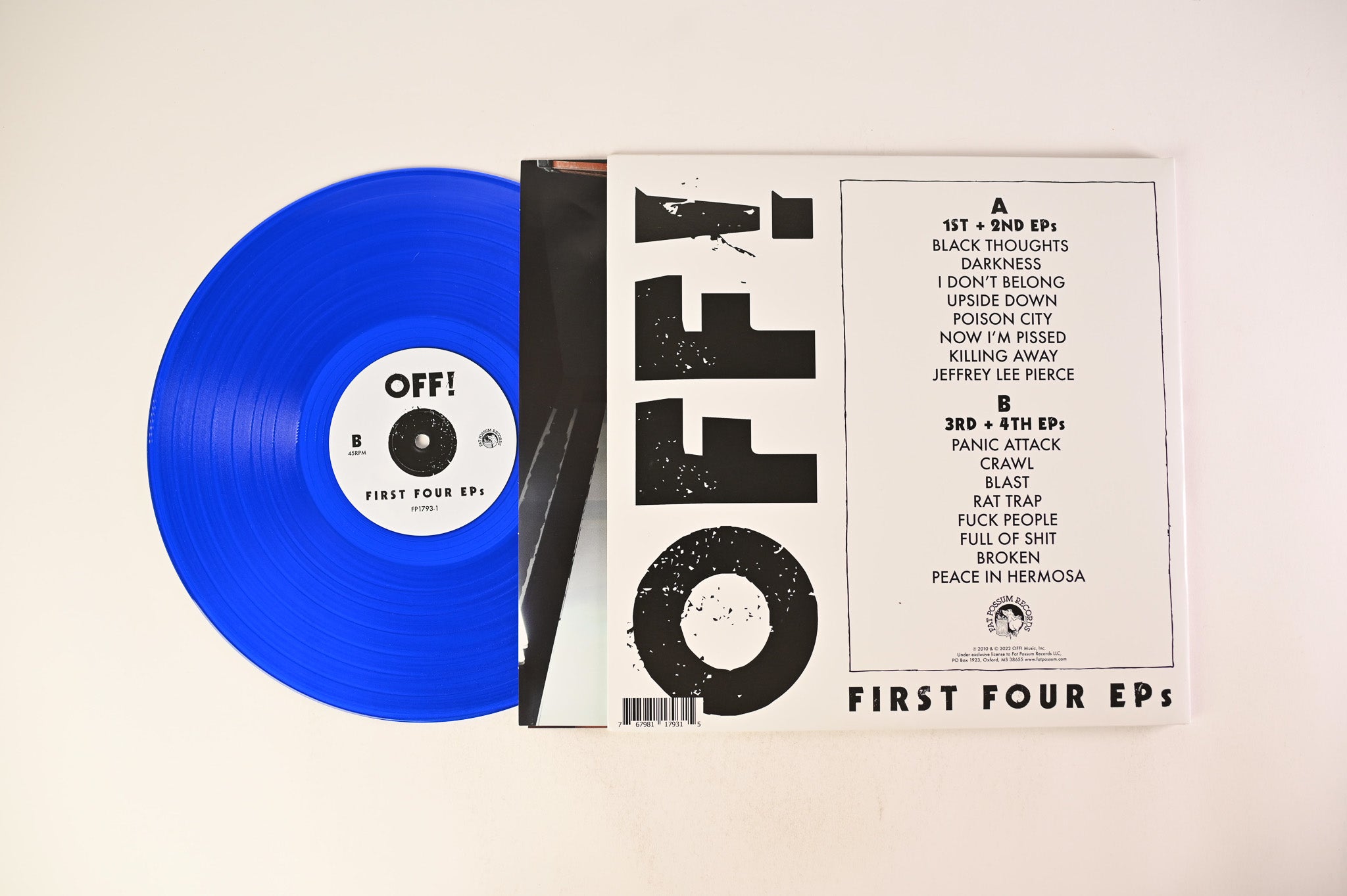 OFF! - First Four EPs on Fat Possum Records - Blue Vinyl