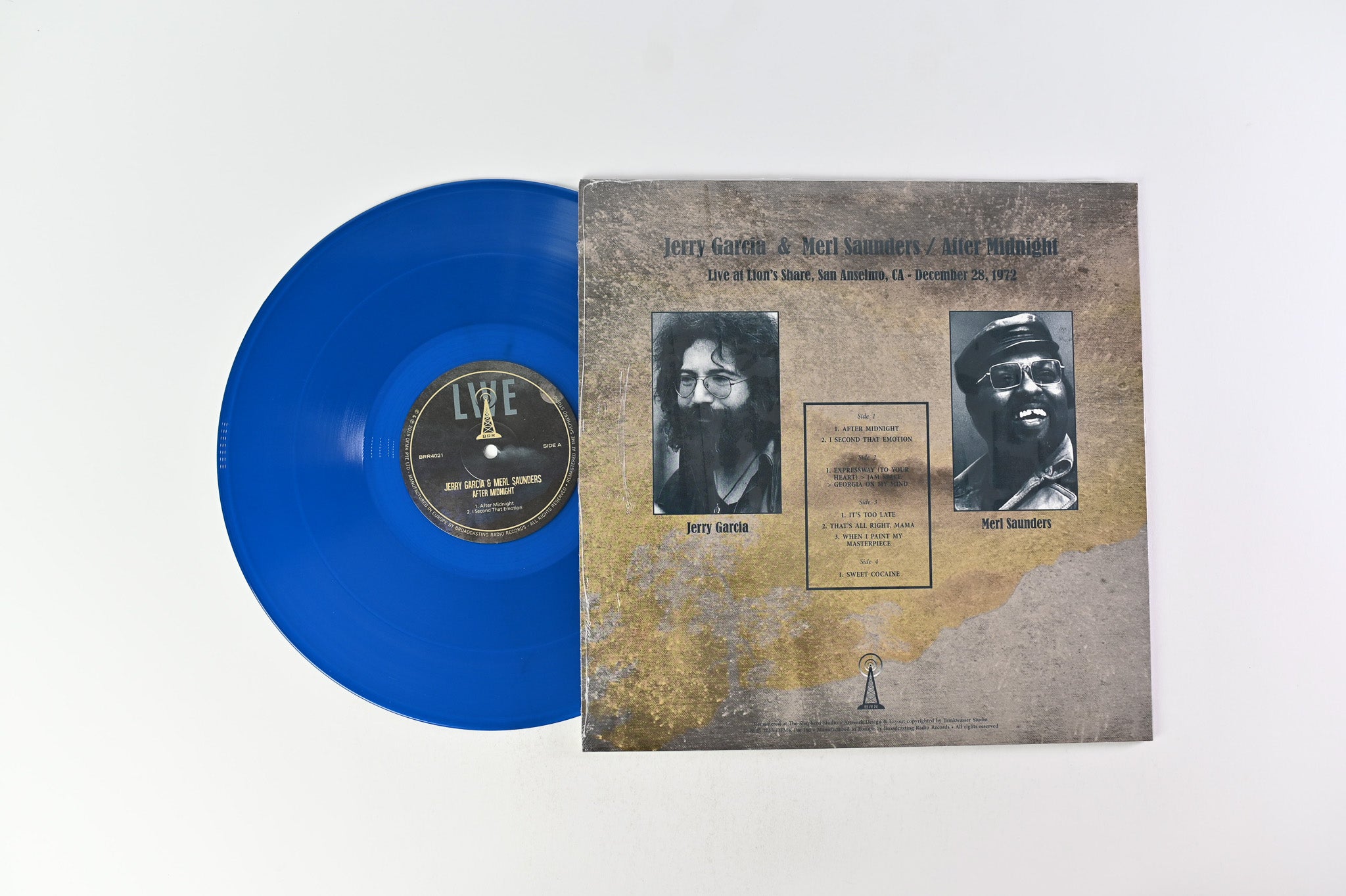 Jerry Garcia - After Midnight (Live At Lion's Share, San Anselmo December 28,1972) Blue / Gold Vinyl Unofficial Pressing