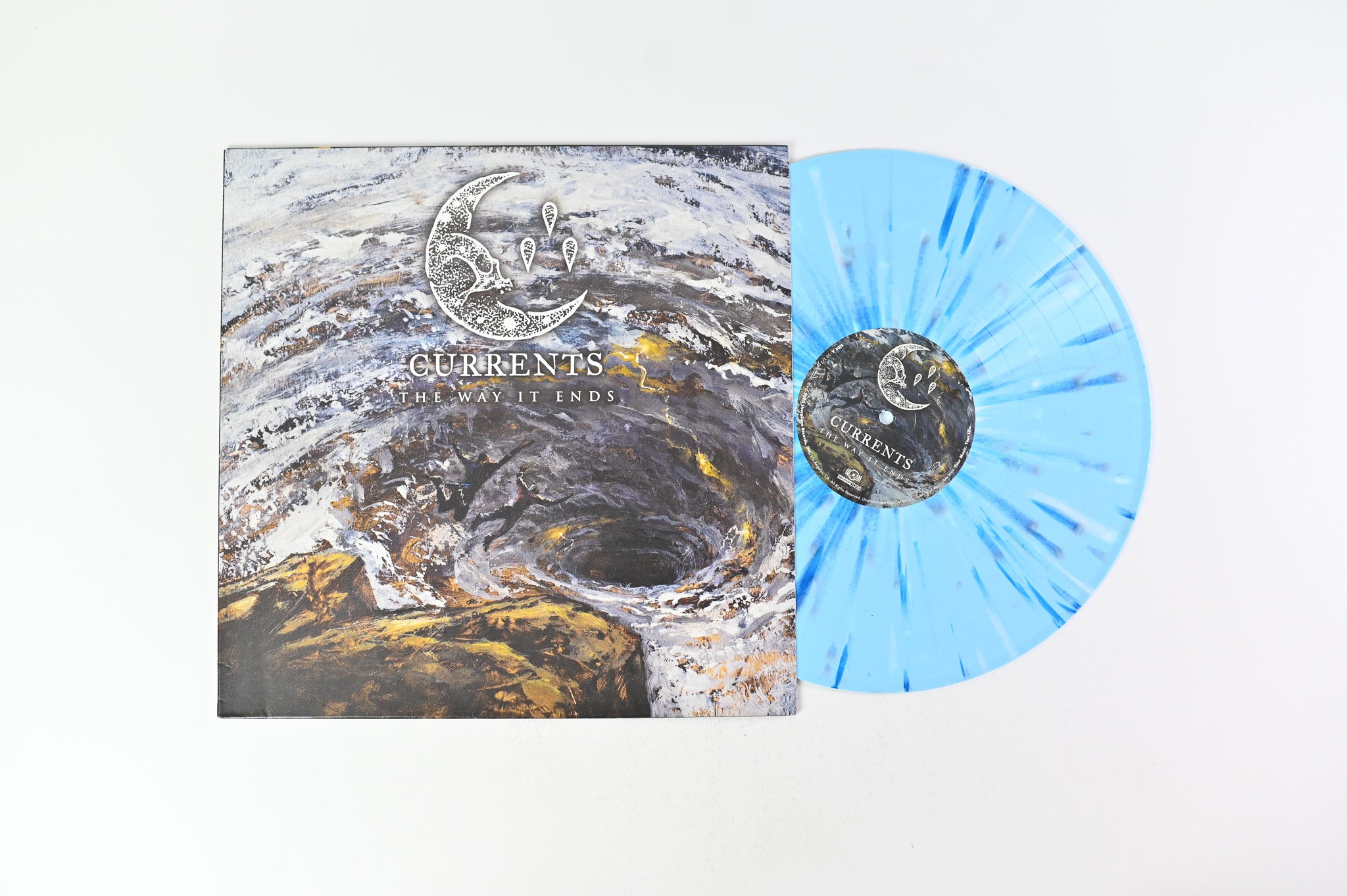 Currents - The Way It Ends on SharpTone Ltd Baby Blue w/ Aqua Blue and White Splatter