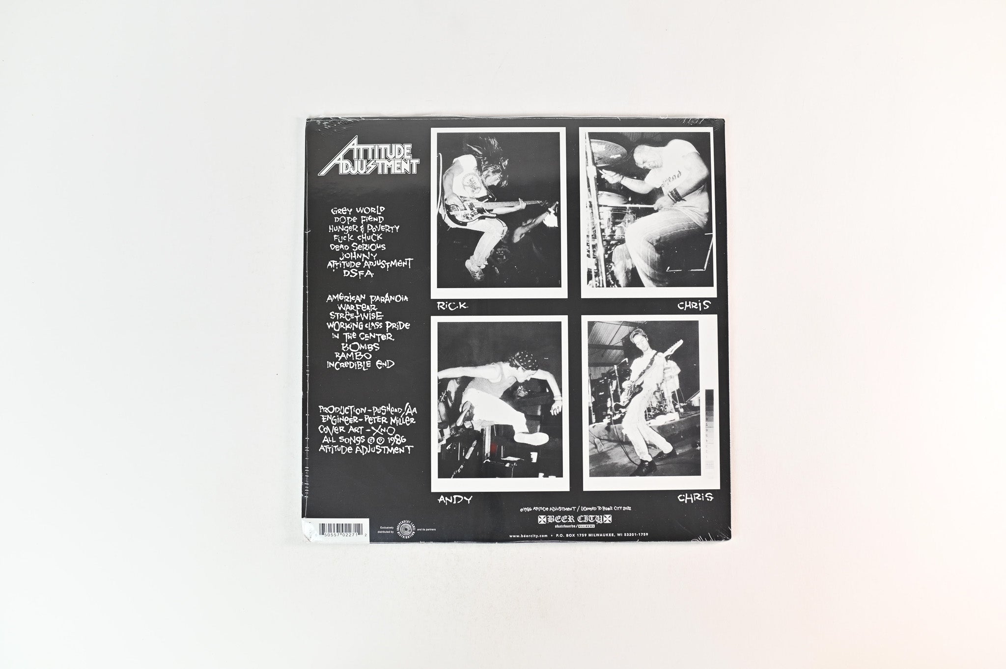 Attitude Adjustment - American Paranoia on Beer City Reissue Sealed