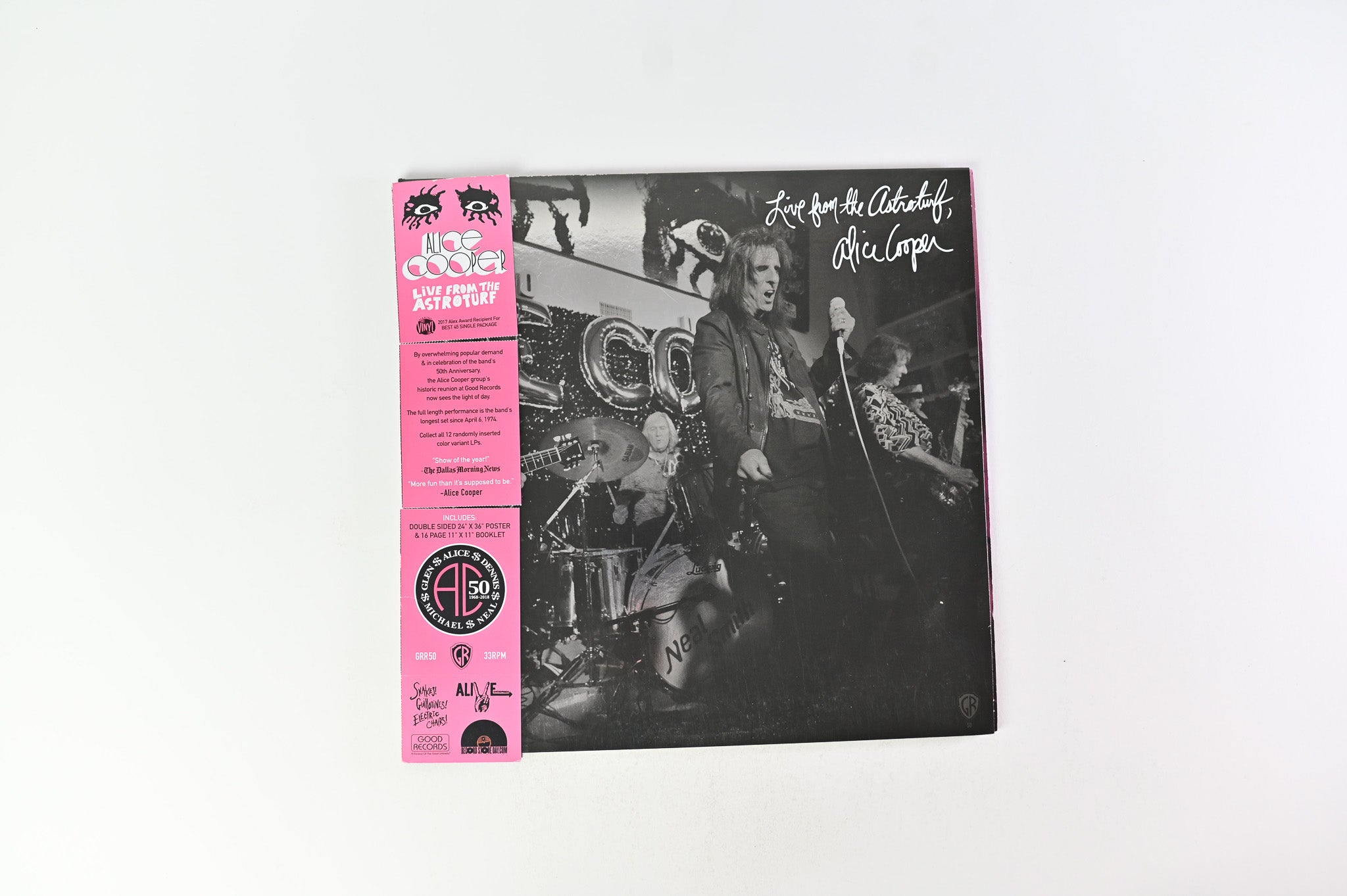 Alice Cooper - Live From The Astroturf on Good Records Recordings - White Vinyl