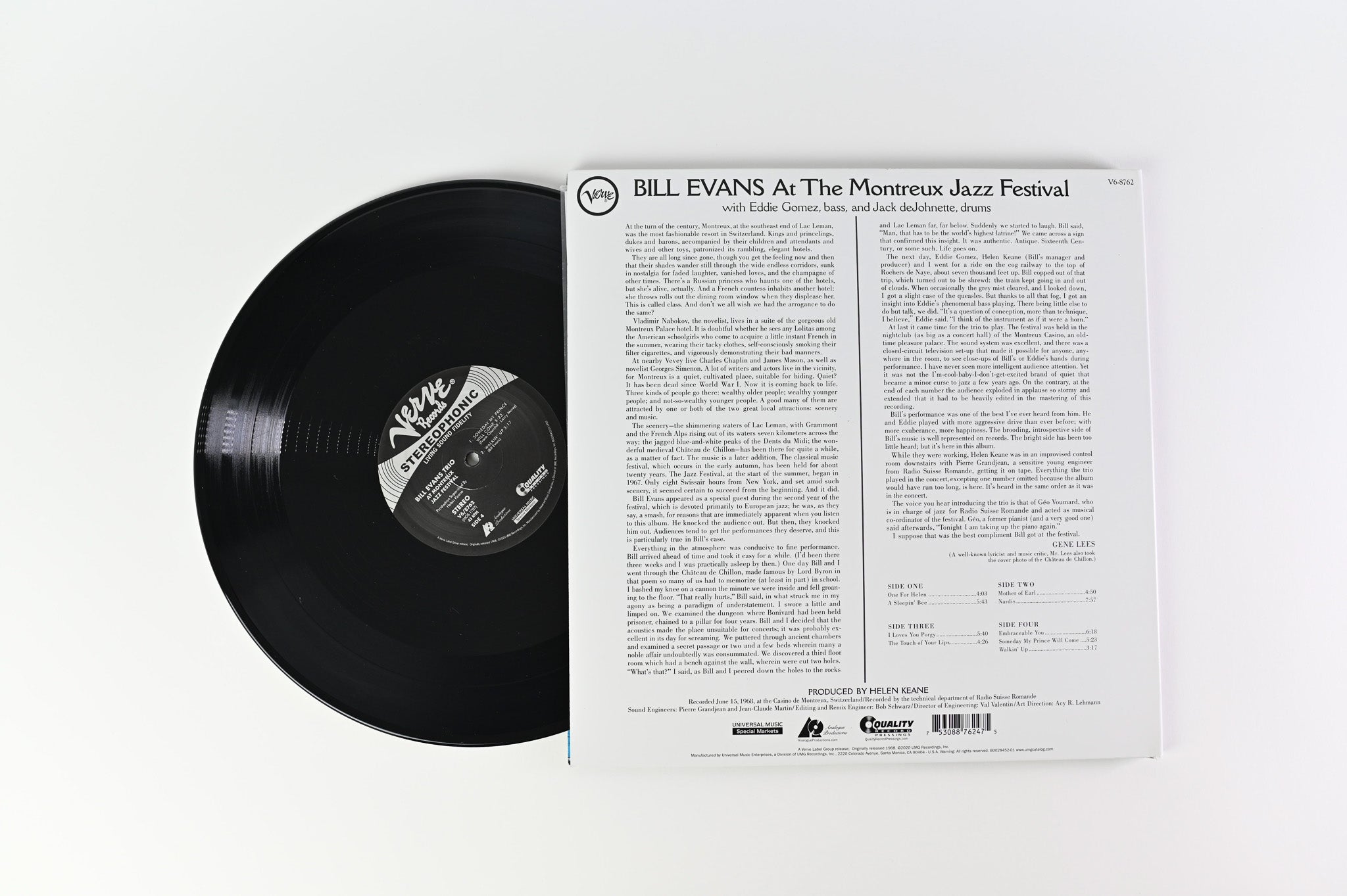 Bill Evans - At The Montreux Jazz Festival on Verve Analogue Productions 200 Gram Reissue