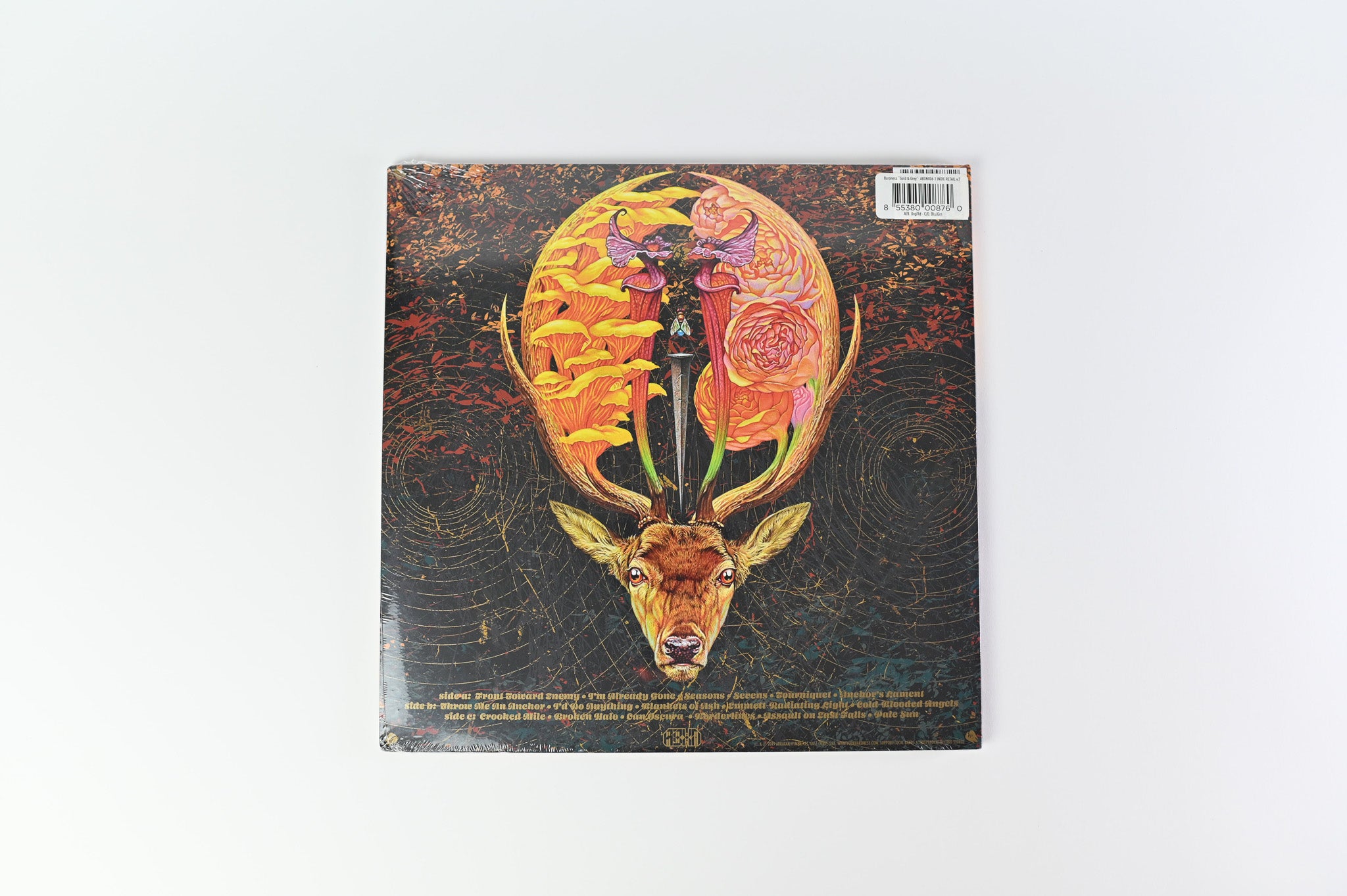 Baroness - Gold & Grey on Abraxan Hymns Ltd Transparent Red & Blue Vinyl Sealed